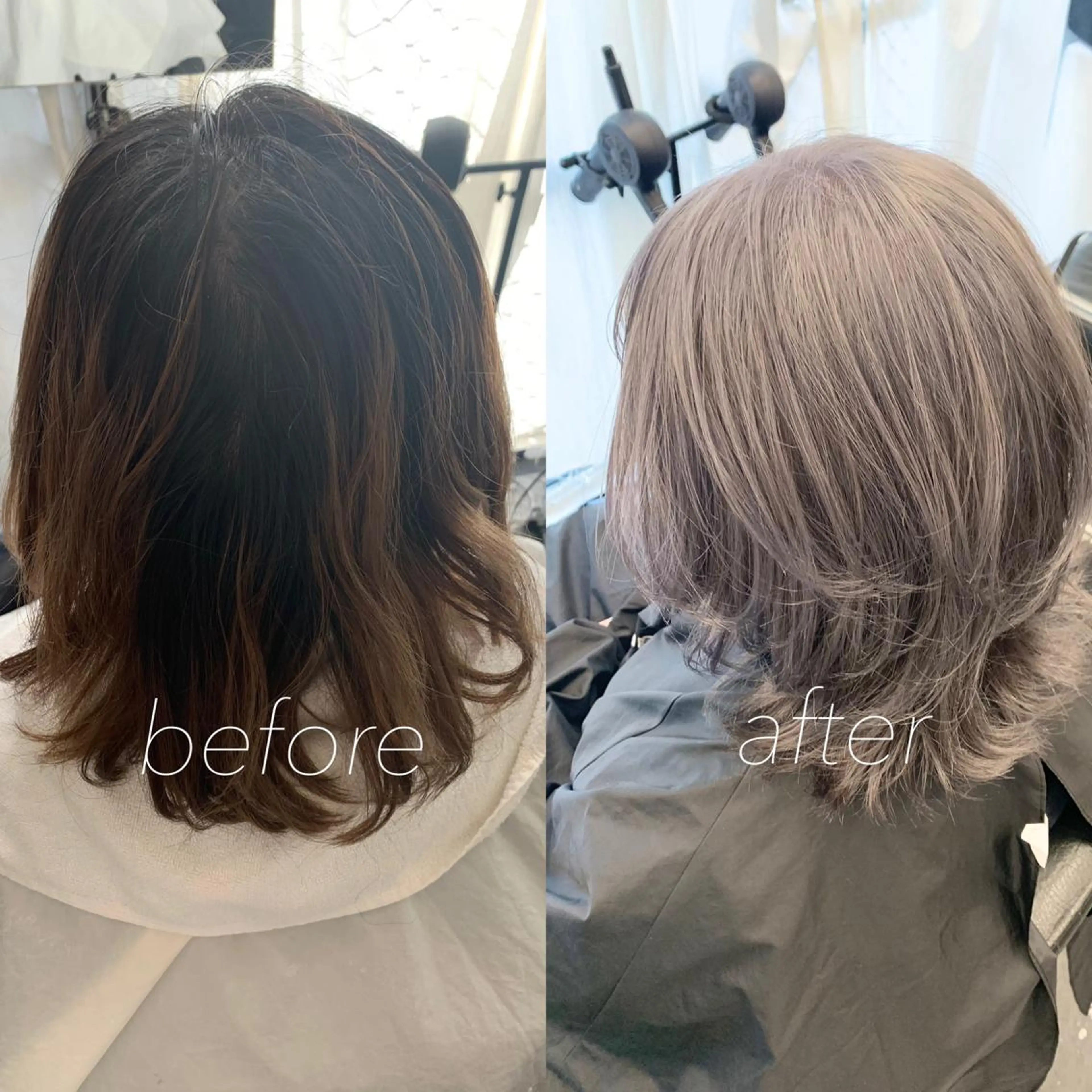 セミロング カラー ヘアカラー トリートメント レイヤーカット/艶髪 ✨💭KIRARIのヘアスタイル