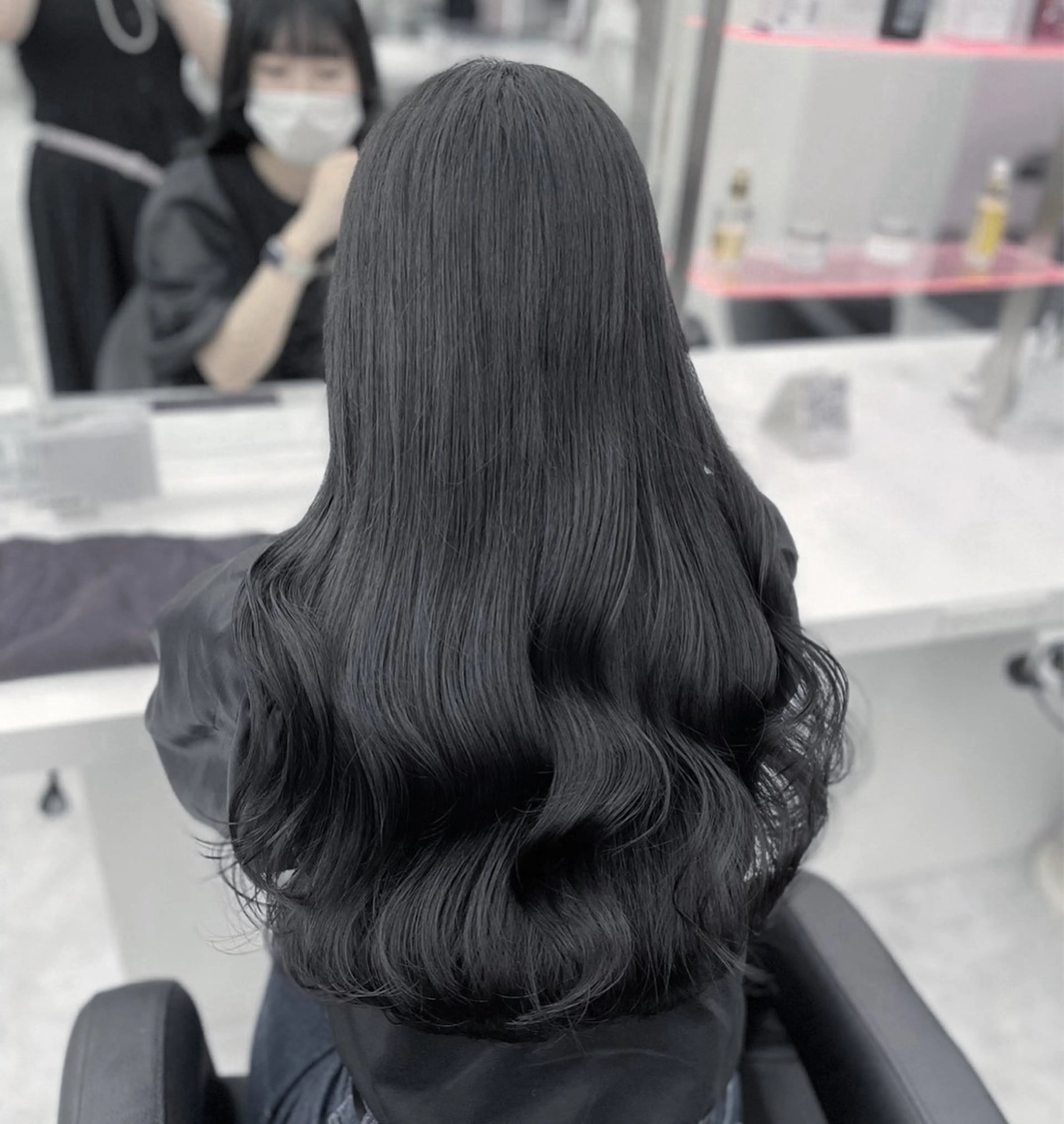 ロング カラー パーマ ヘアアレンジ メンズ キッズ ♥️韓国ヘア レイヤー♥️ゆりのヘアスタイル