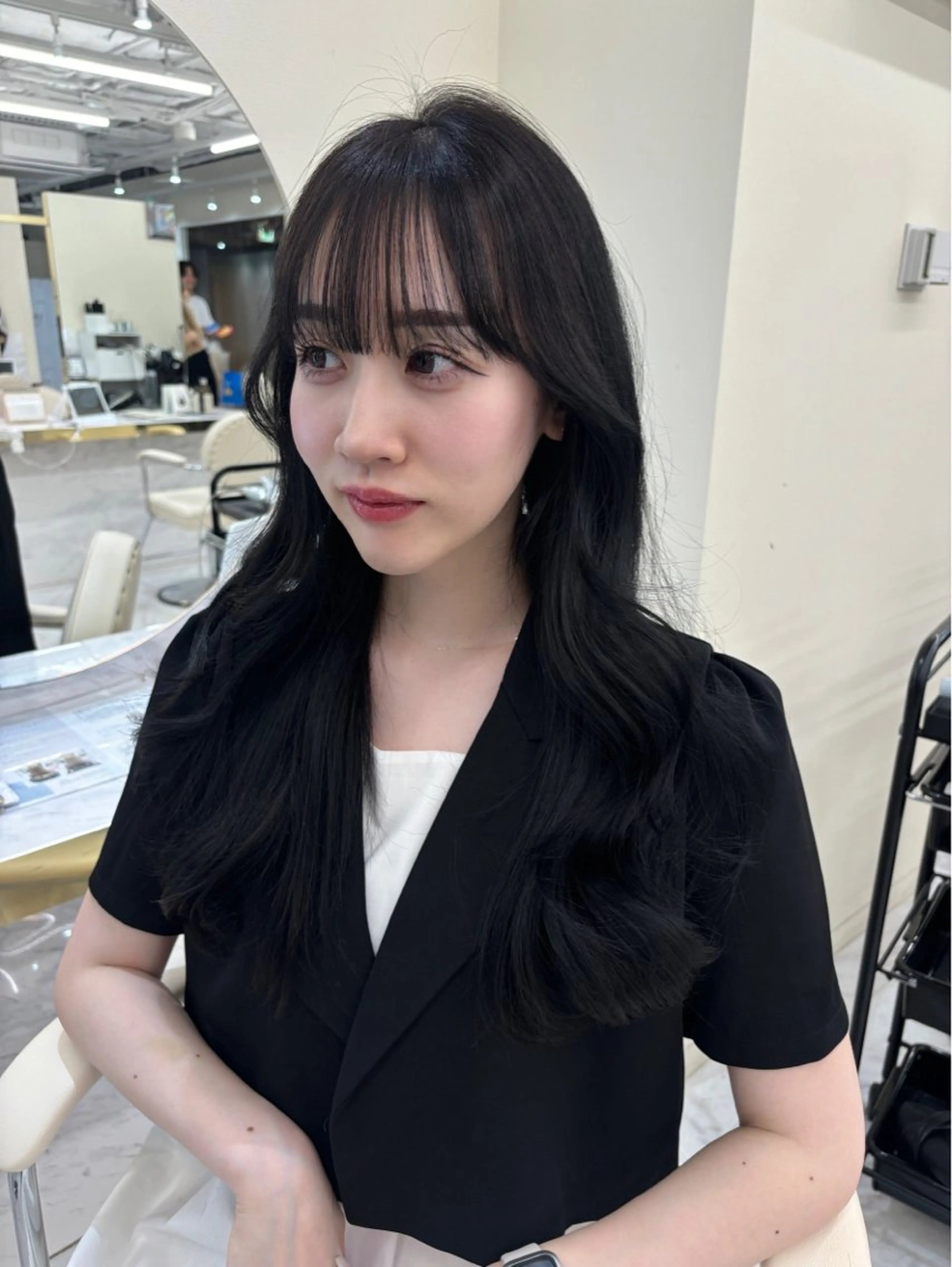 ロング レイヤーカット/髪質 改善/momo🎀のヘアスタイル