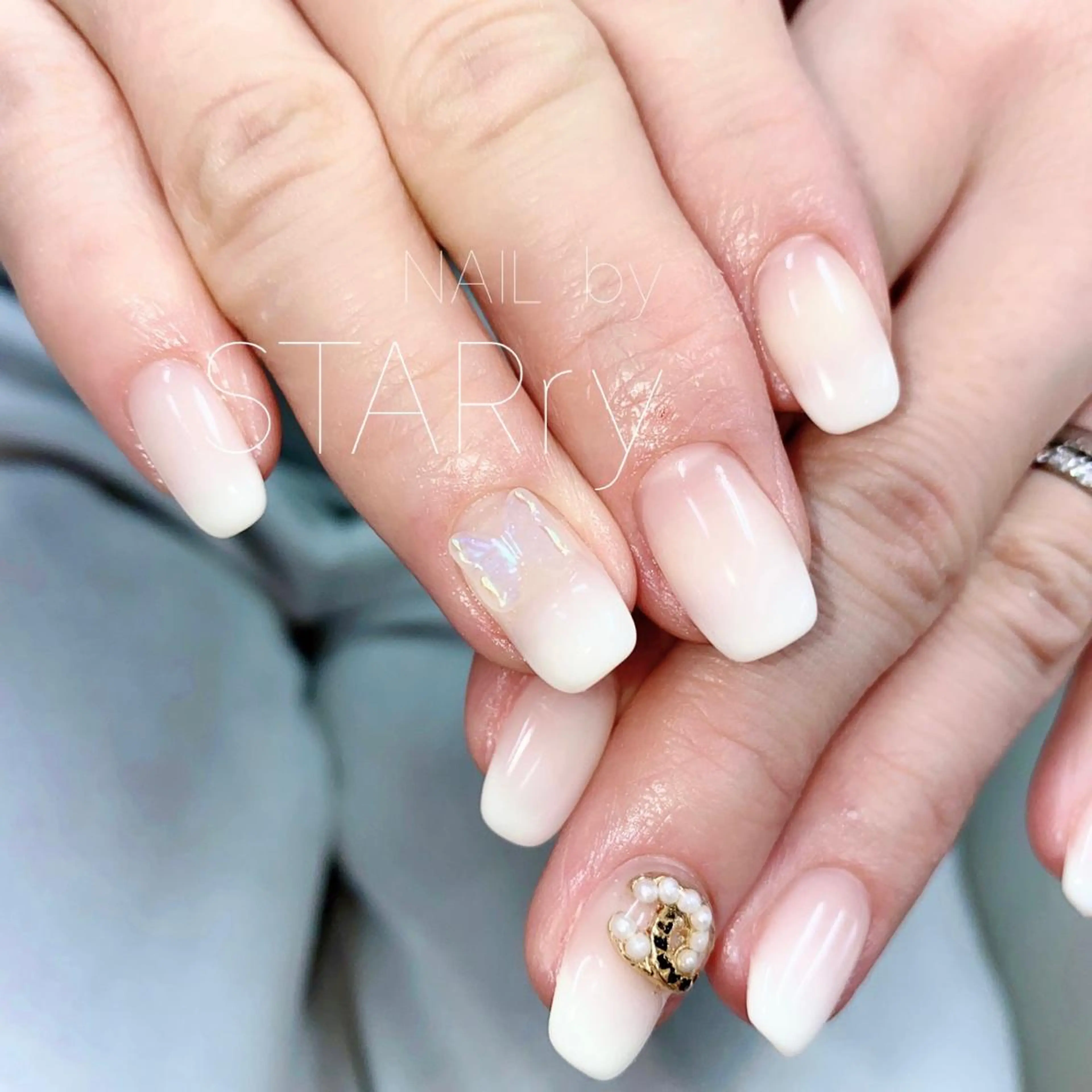 ネイル アートネイル ジェルネイル ニュアンスネイル パラジェル シンプルネイル ハンドネイル NAIL by STARry 川口のネイルデザイン