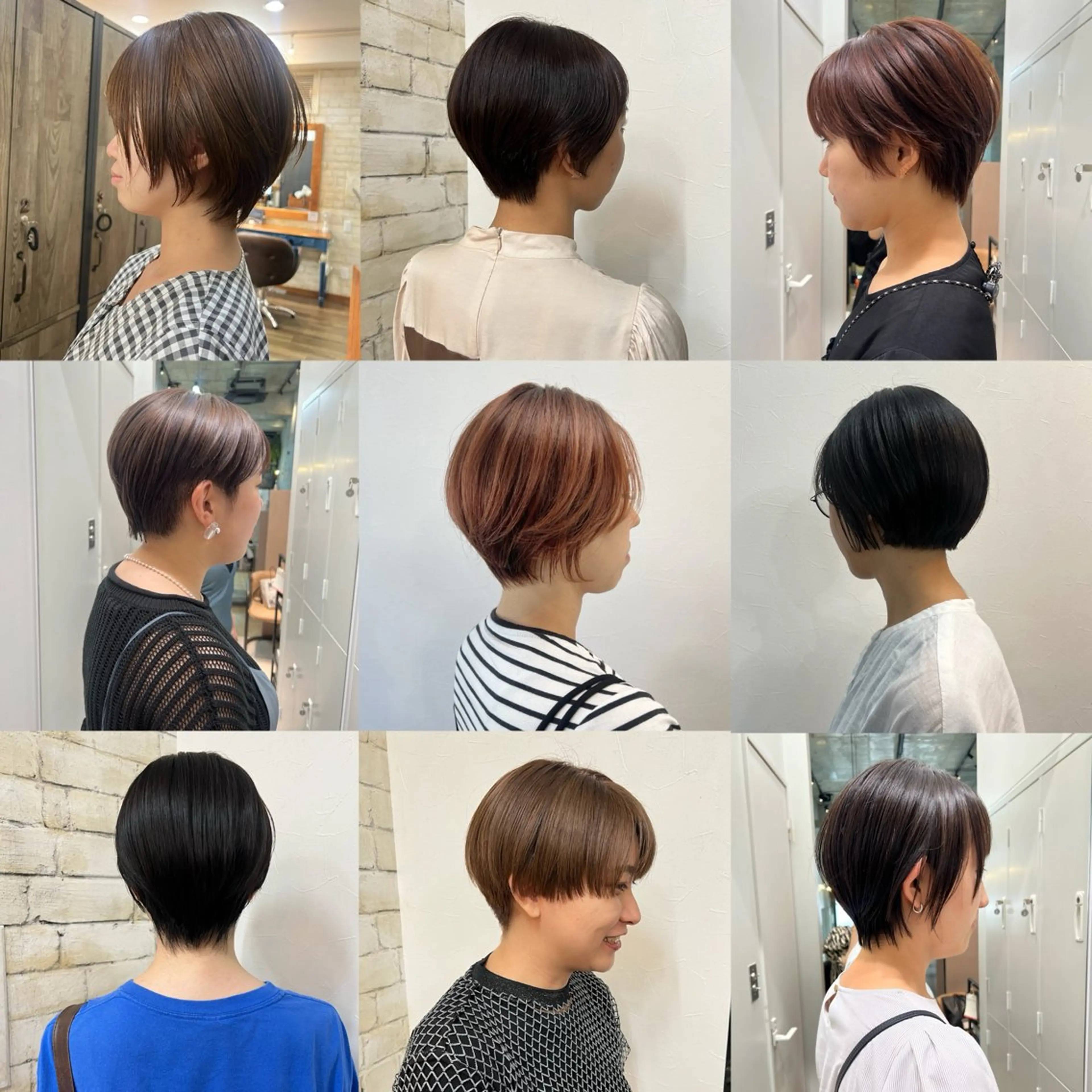 ショート カット ヘアカラー カコ/レイヤーカット ヘアアレンジのヘアスタイル