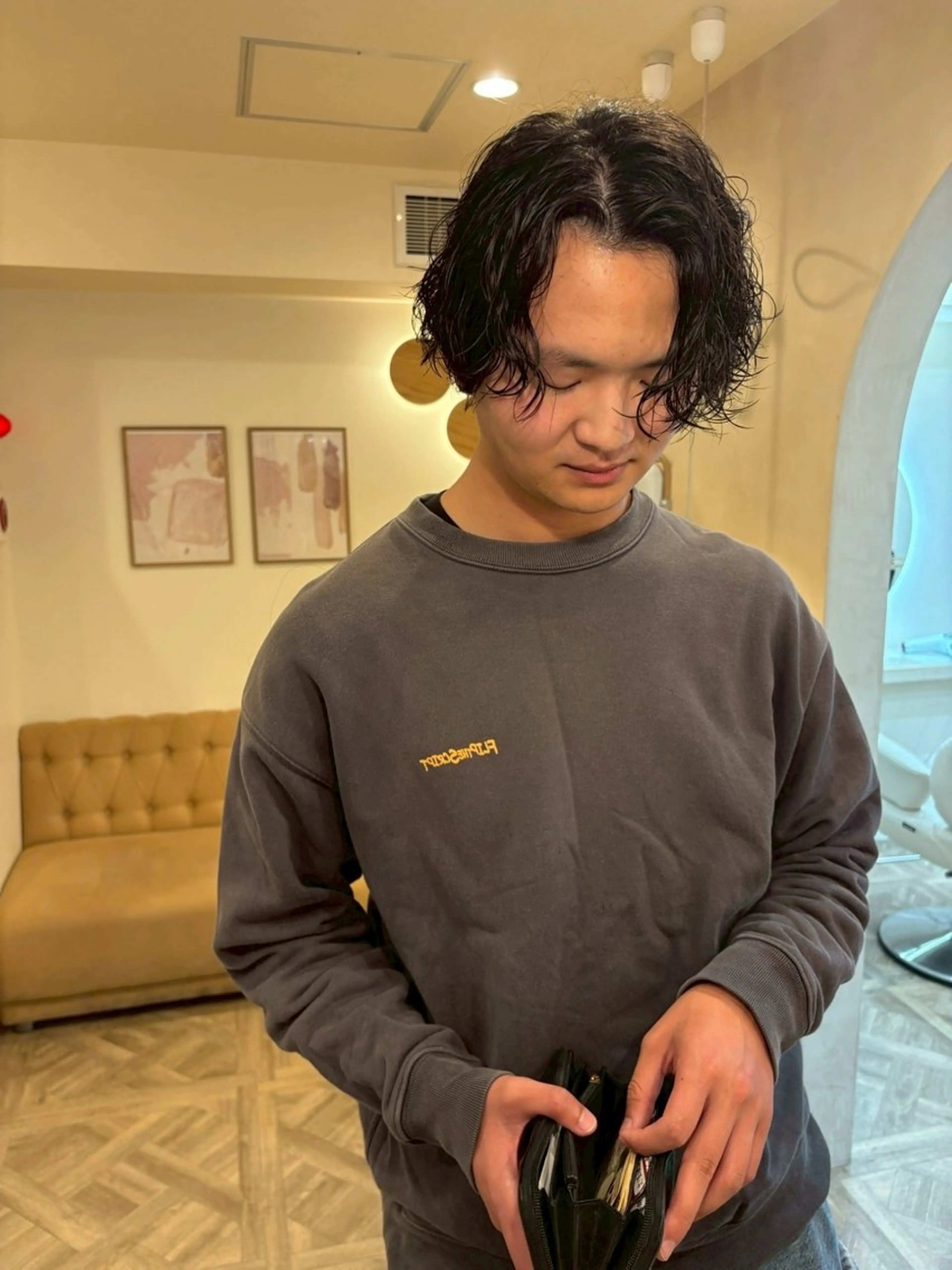 パーマ メンズ カット パーマ メンズパーマ／長岡 坂口祥貴のヘアスタイル