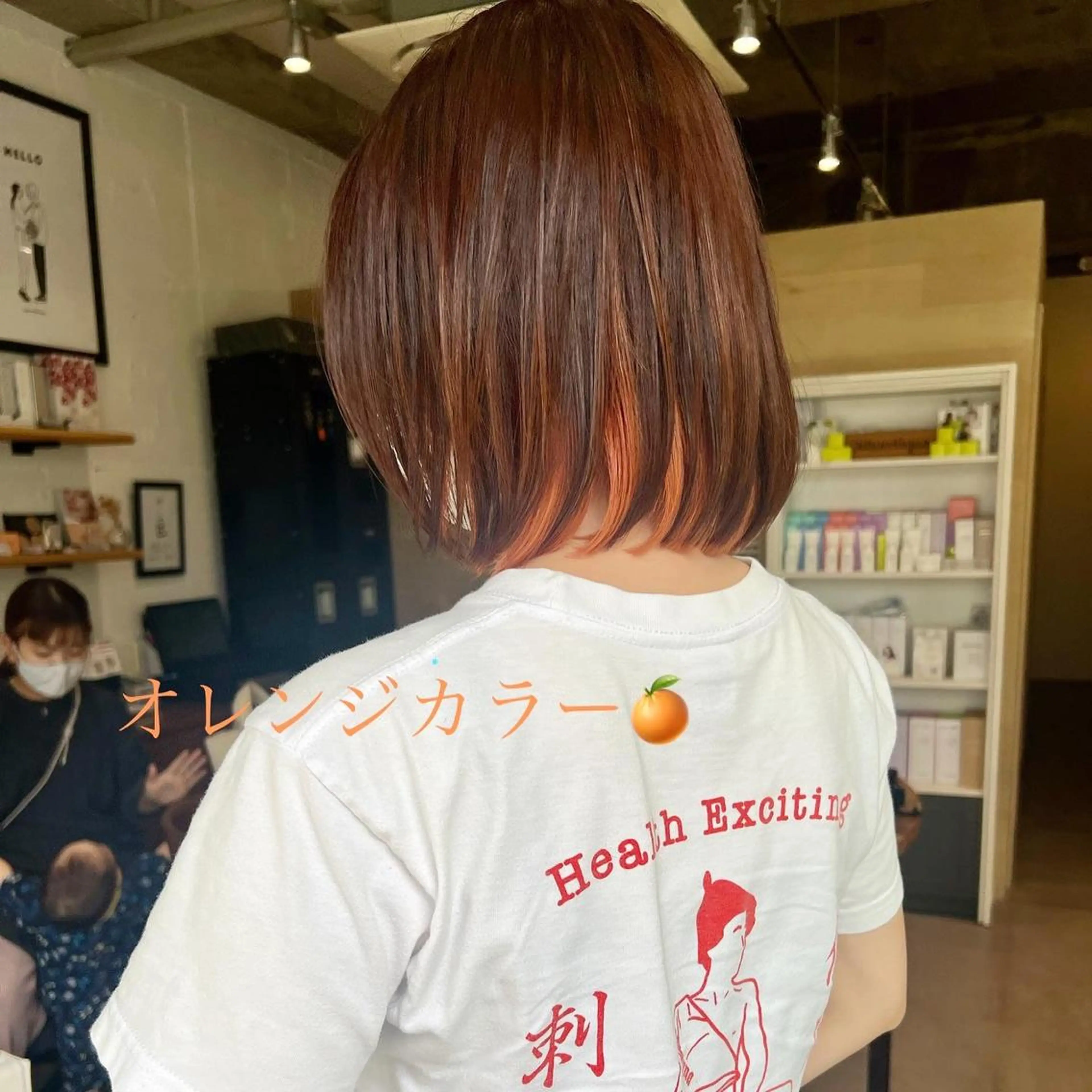 ミディアム カラー カット ヘアカラー 生田 博紀のヘアスタイル