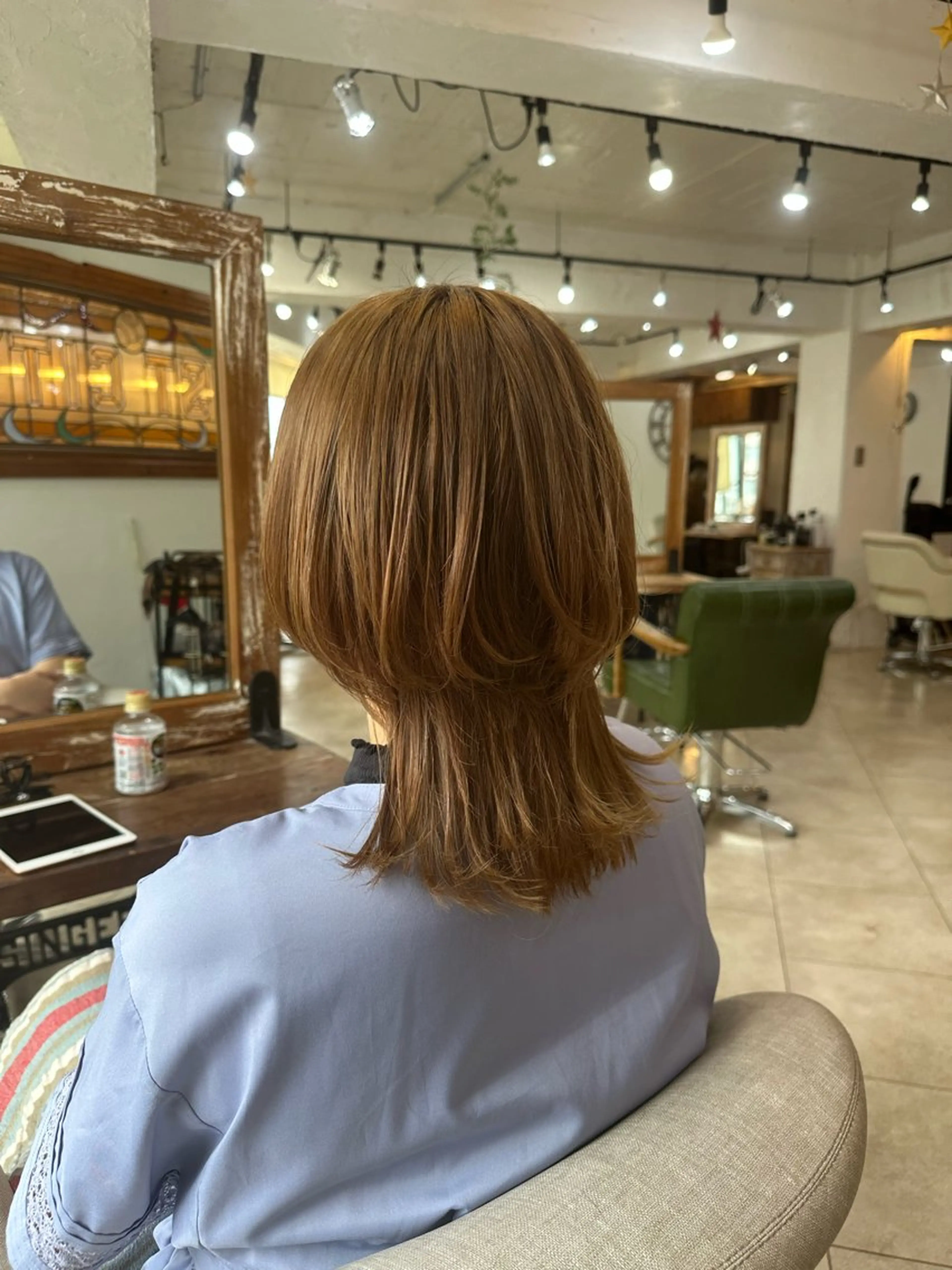 ミディアム スパイキー/ ピンパーマ/緑川雄也のヘアスタイル