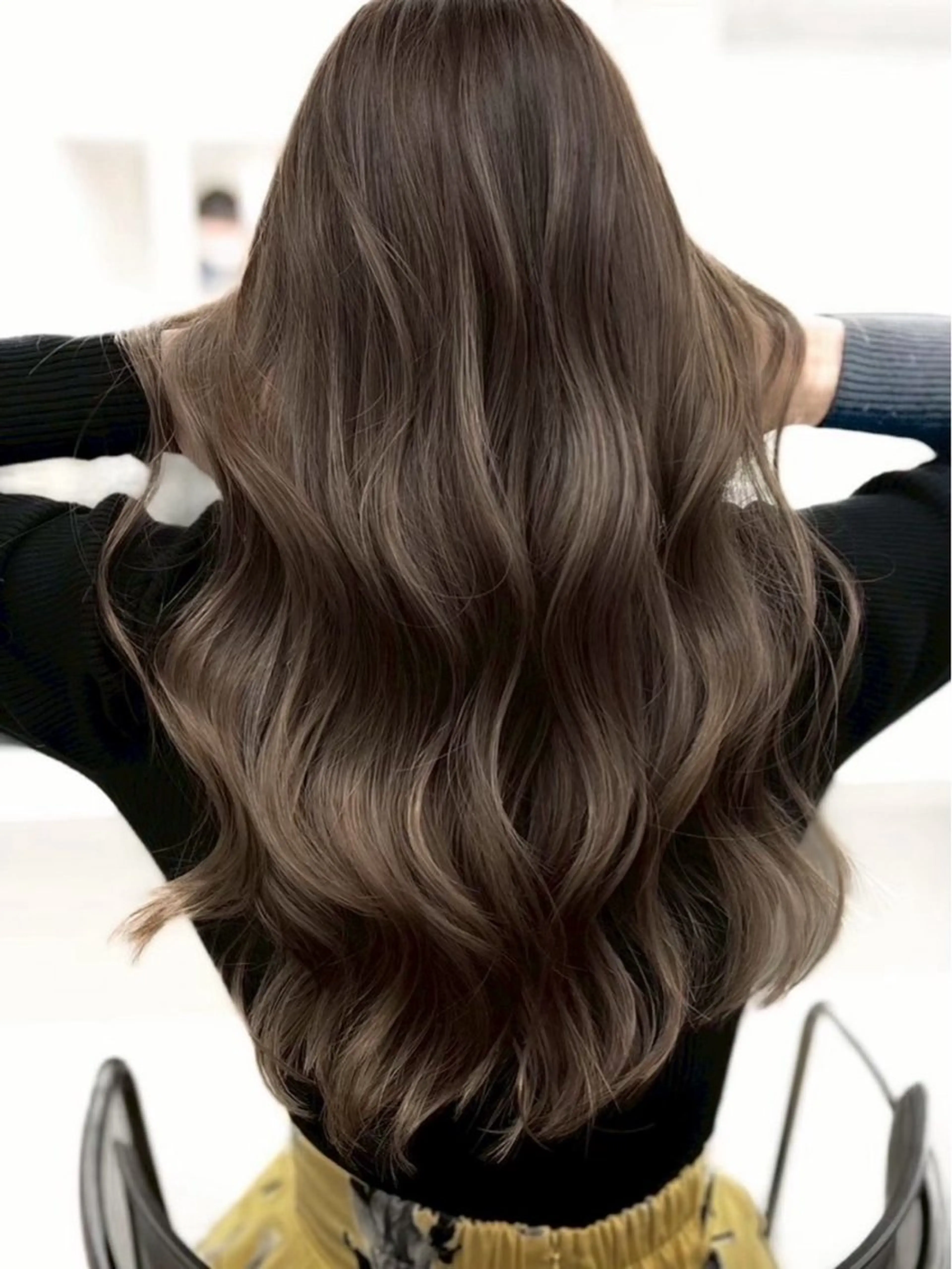 ロング カラー グレージュ オリーブグレージュ オリーブグレー カット ヘアカラー トリートメント 🌈透明感カラー🌈 🌟吉田祐介🌟のヘアスタイル