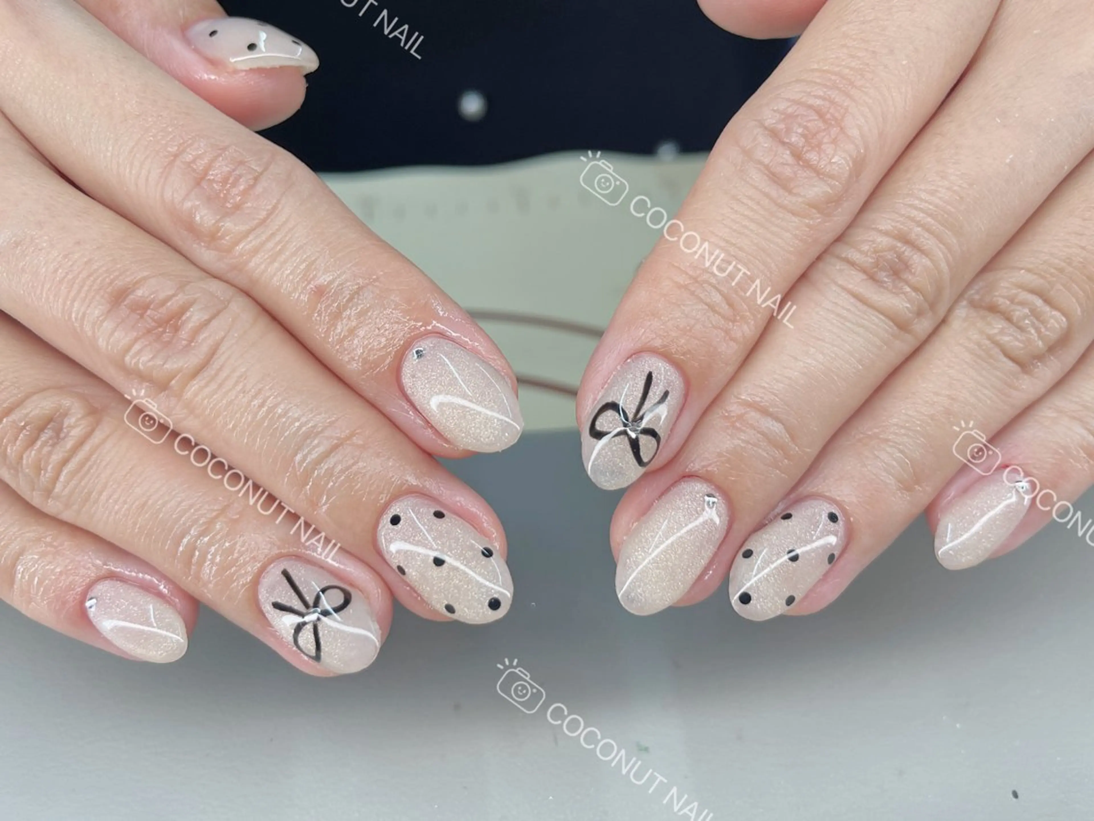 ネイル ハンドネイル 神田 ココナッツのネイルデザイン