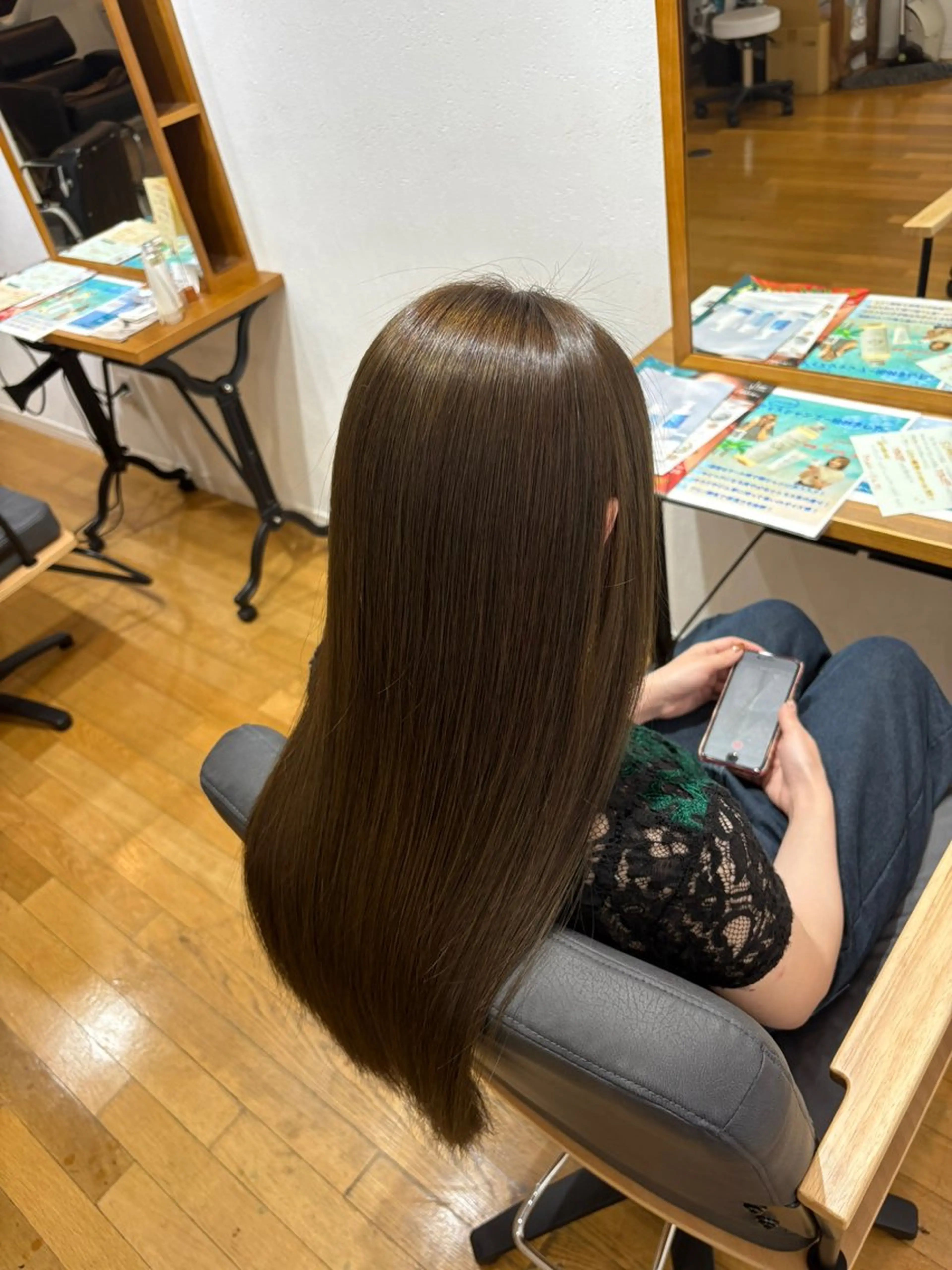 ロング カット 縮毛矯正 トリートメント 西元 群/艶髪/髪質改善のヘアスタイル