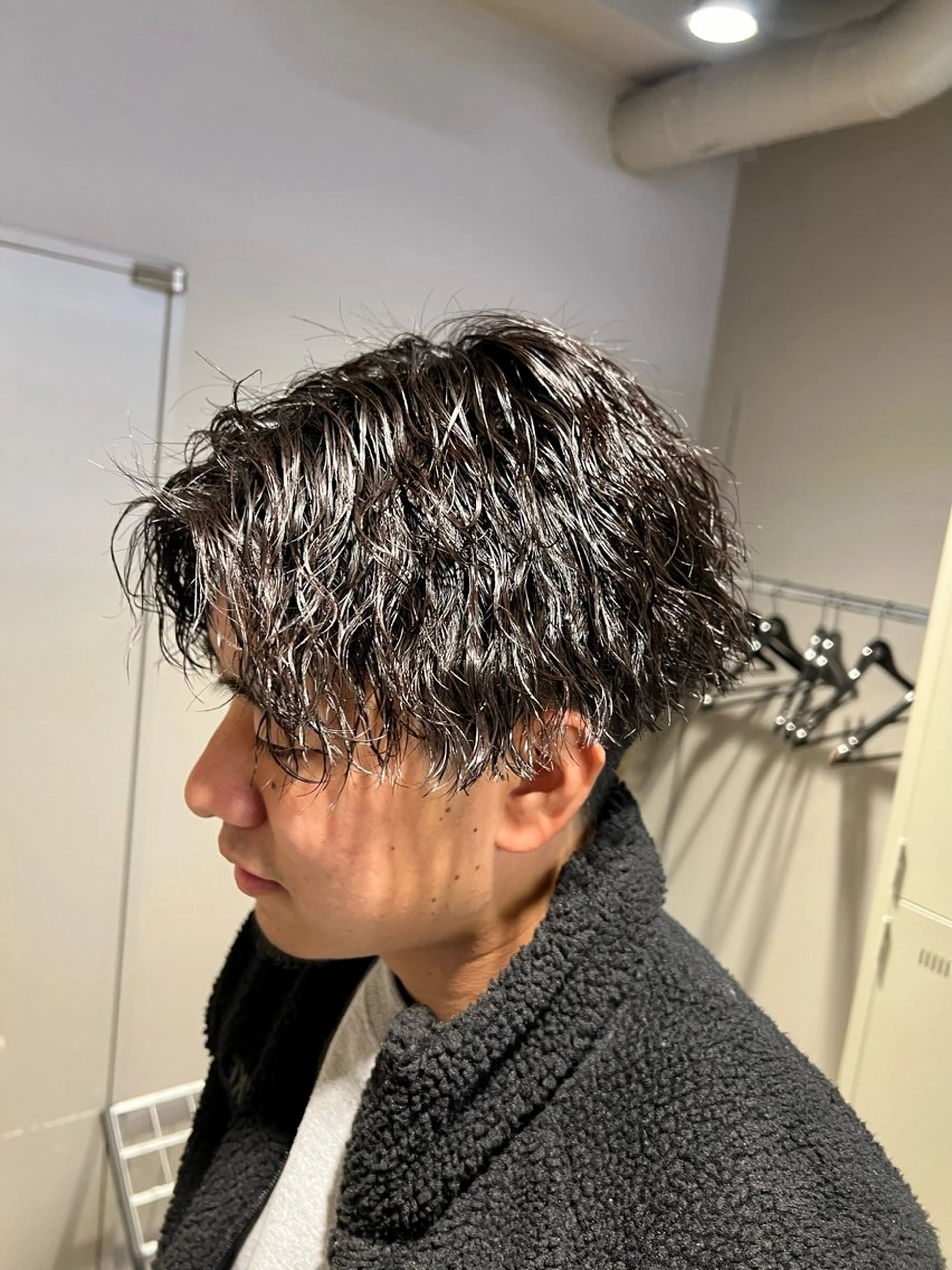 ショート カラー パーマ メンズ カット パーマ 韓国レイヤーカット /REIのヘアスタイル