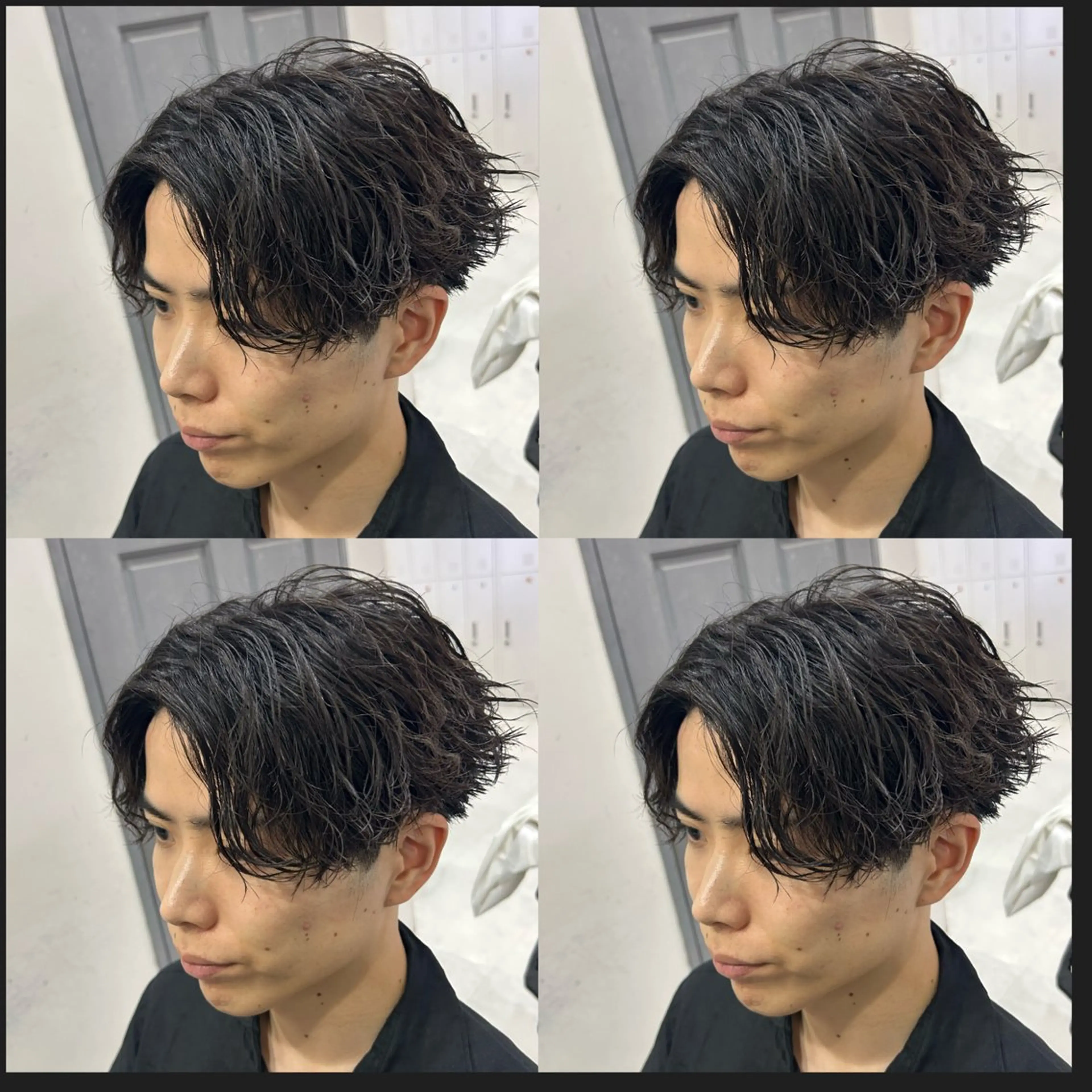 ショート カラー パーマ ヘアアレンジ メンズ 🔥メンズパーマ特 化🔥渡辺一翔🔥のヘアスタイル