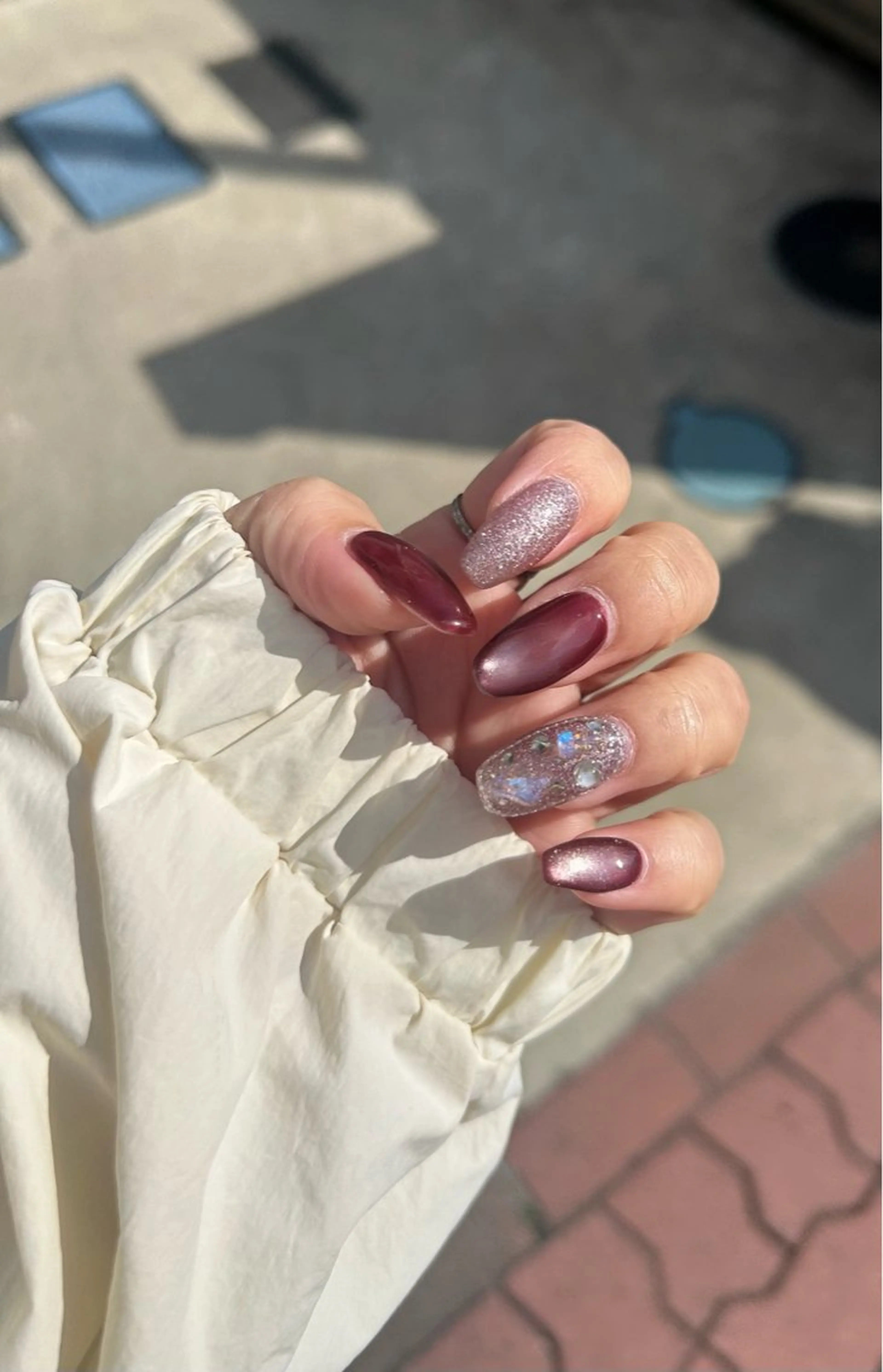 ネイル 氷ネイル・うるうるネイル キラキラネイル AngeGarden Beautymihoのネイルデザイン