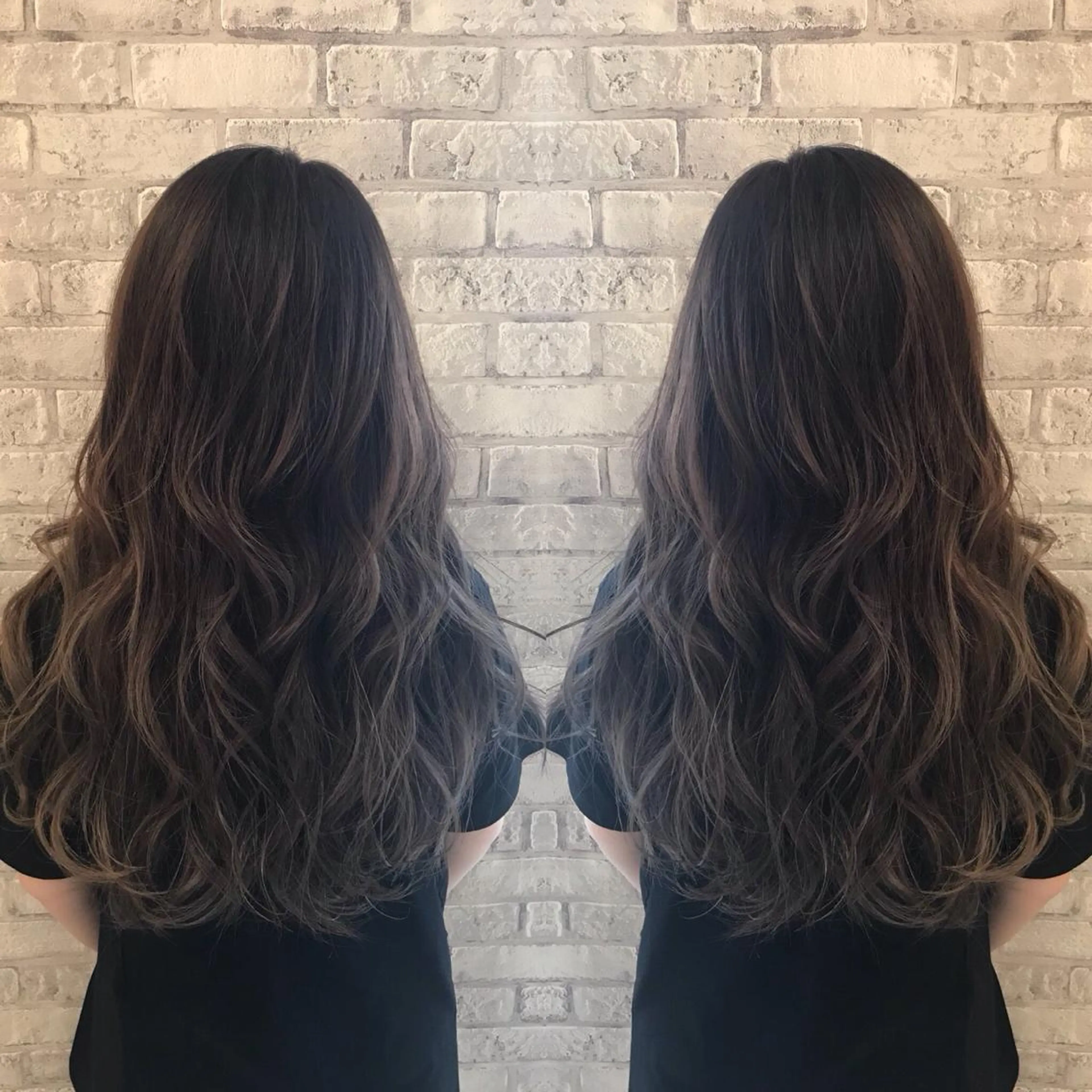 セミロング カラー EARTH 越谷店のヘアスタイル