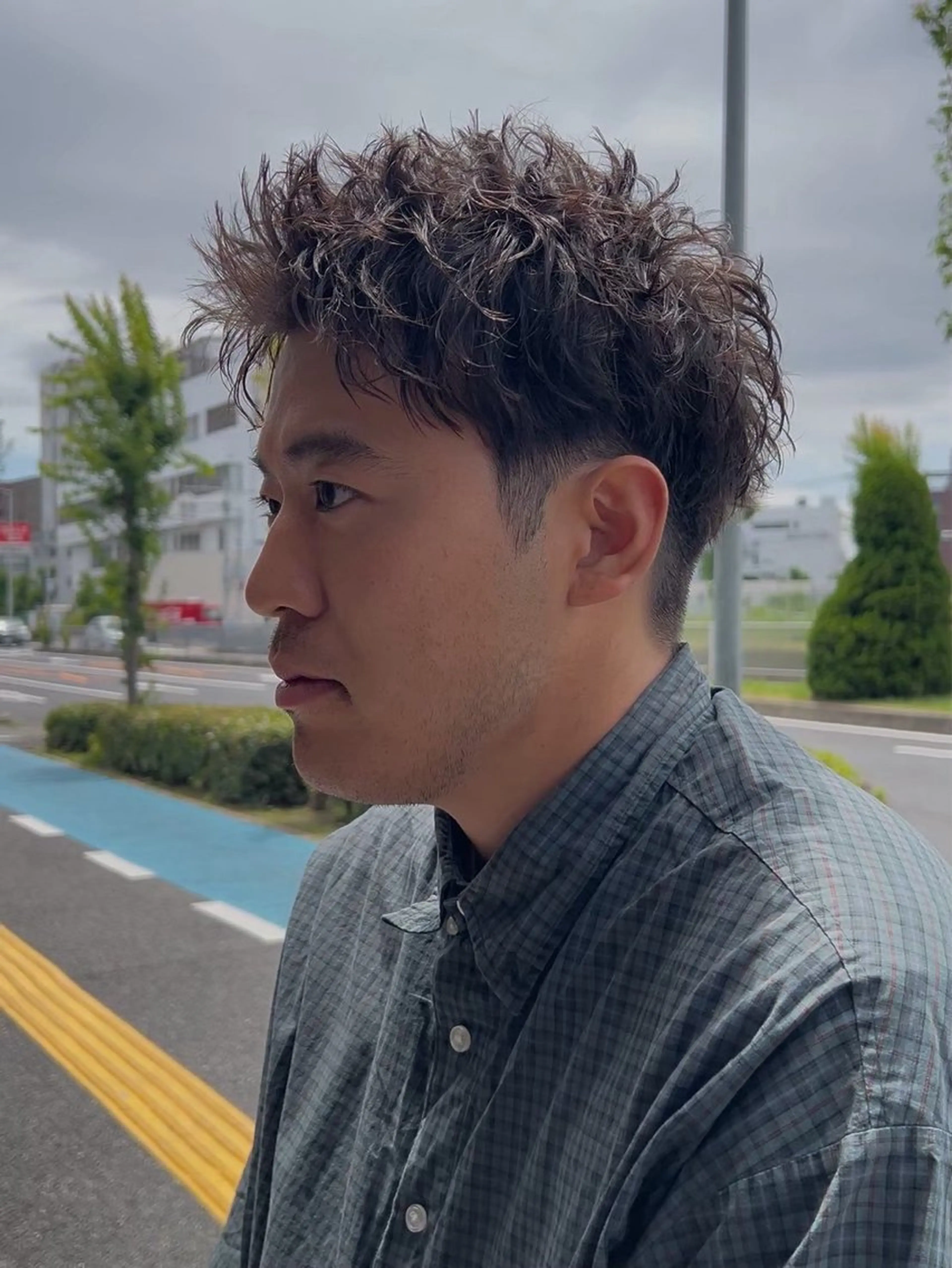 パーマ メンズ カット パーマ メンズサロンRomë 菜里のヘアスタイル