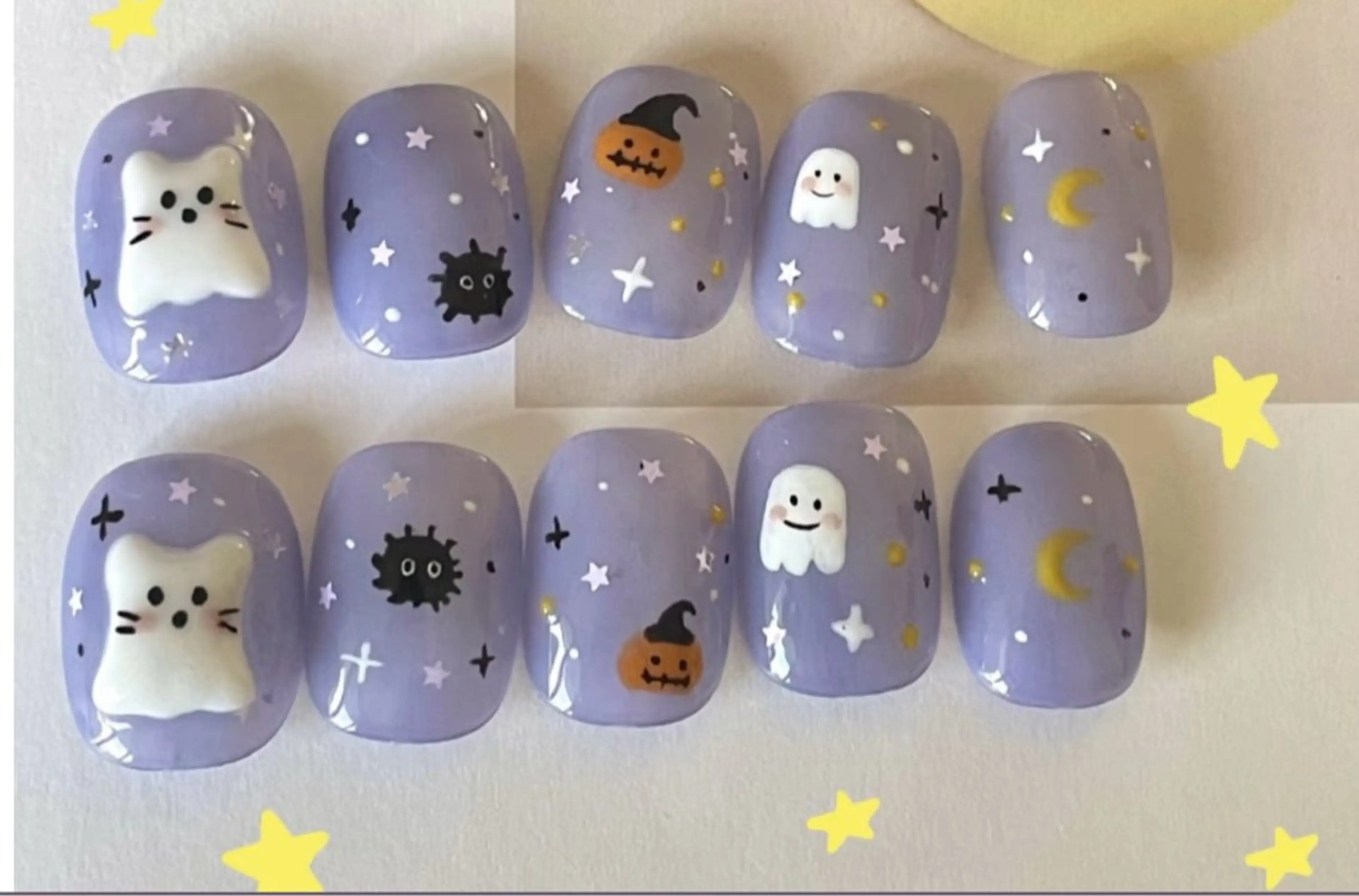 ネイル ジェルネイル ハロウィン マグネットネイル ハンドネイル 🎀MIYUKI Salon🎀のネイルデザイン