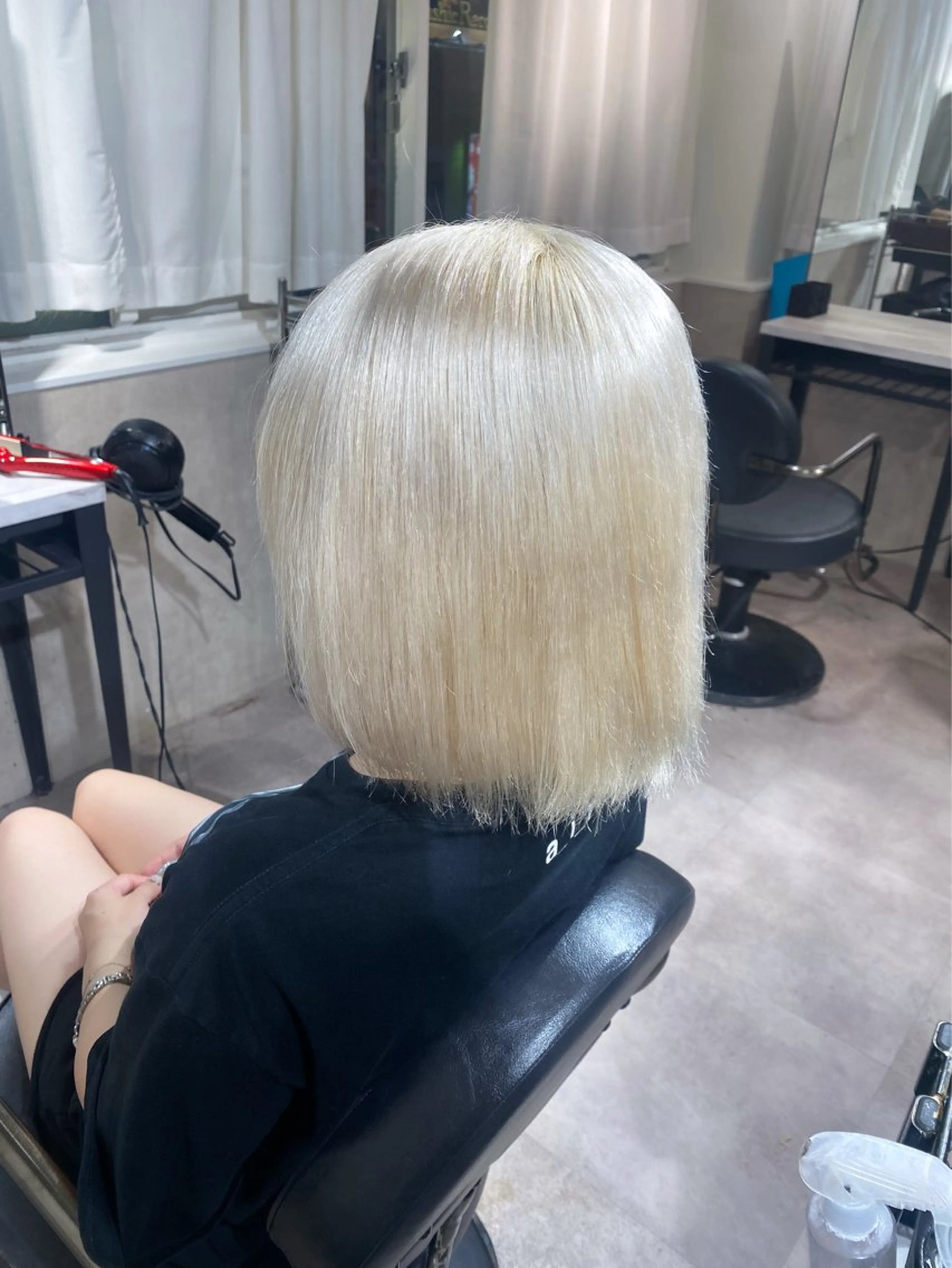 カラー ブロンド ホワイトブロンド カット ヘアカラー Seleneコウキ ブリーチ/ハイトーンのヘアスタイル