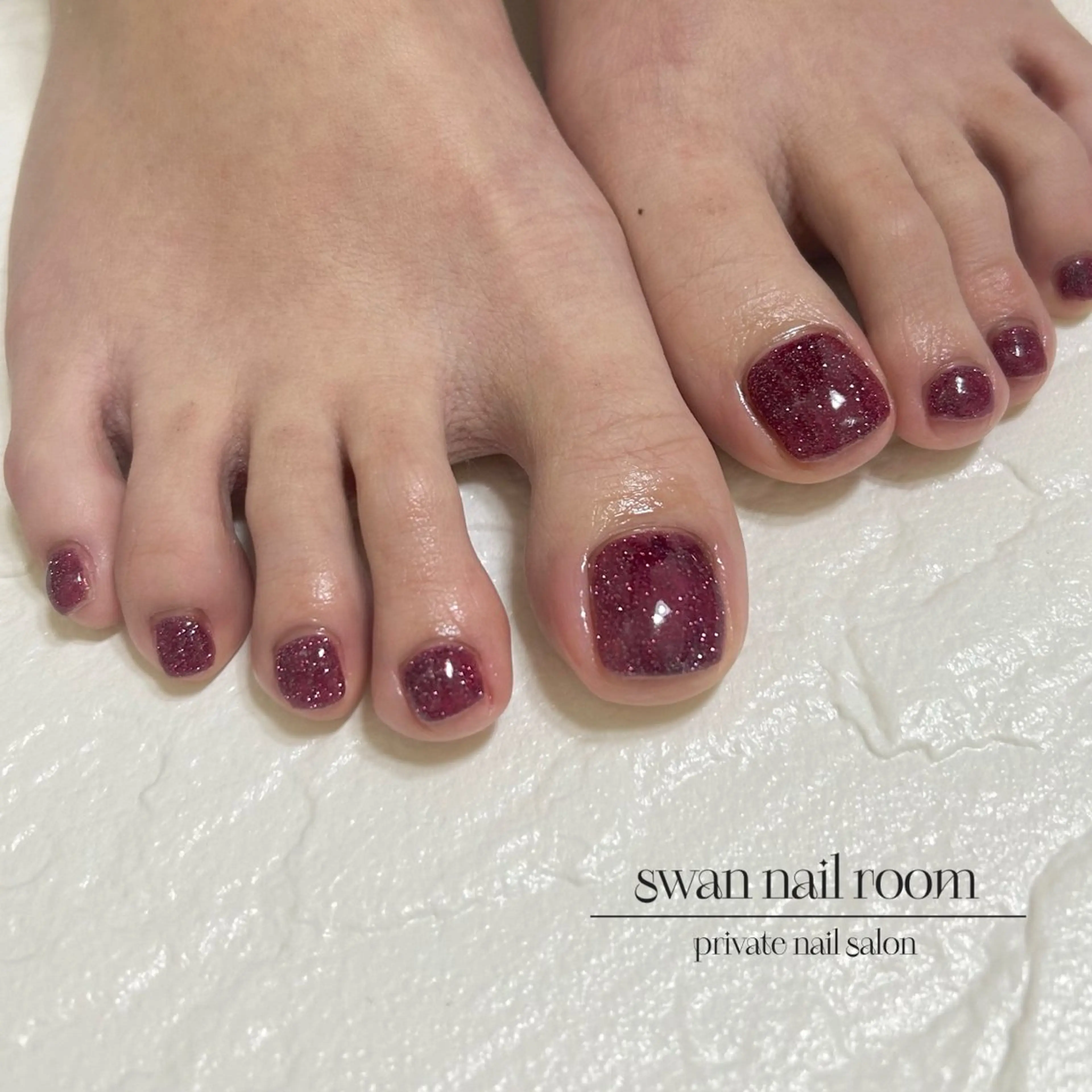 🤍フットネイル🦶(オフ無しワンカラー)の写真