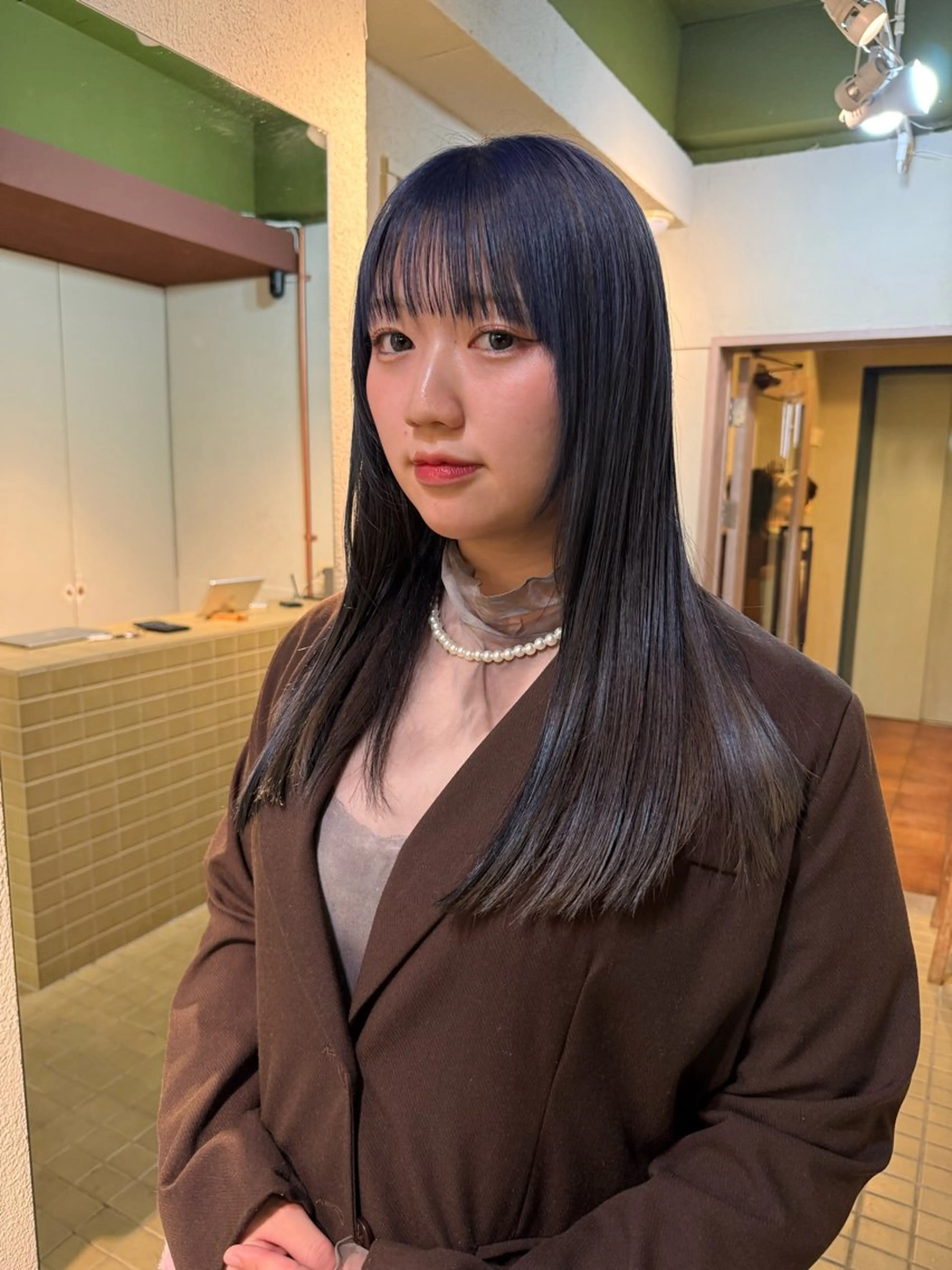 ロング カラー ブルーカラー 【haRu ハル】 ゴトウハナのヘアスタイル