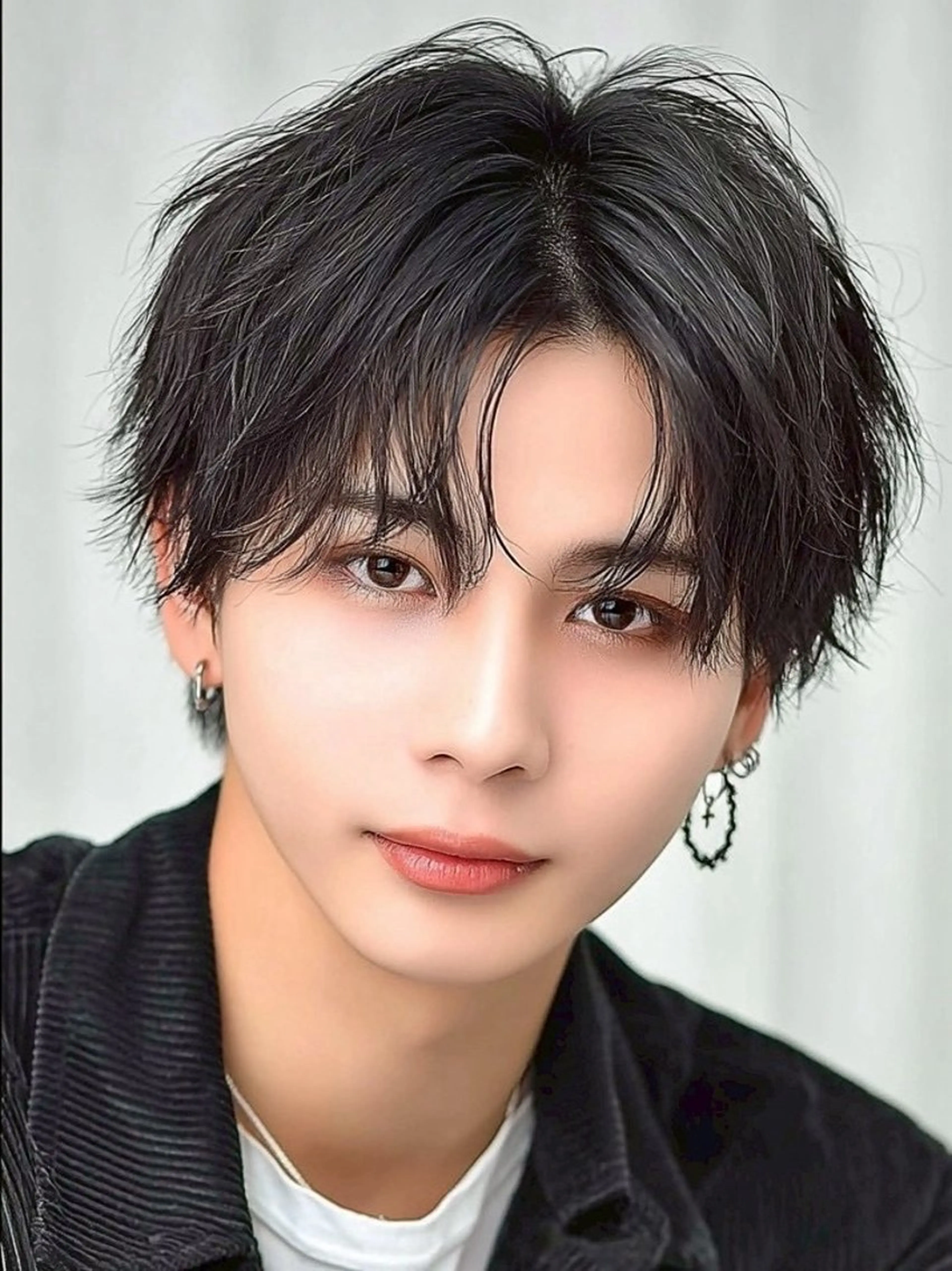 ショート パーマ メンズ カット パーマ 💎透明感/韓国/ レイヤー/泉亮介💎のヘアスタイル