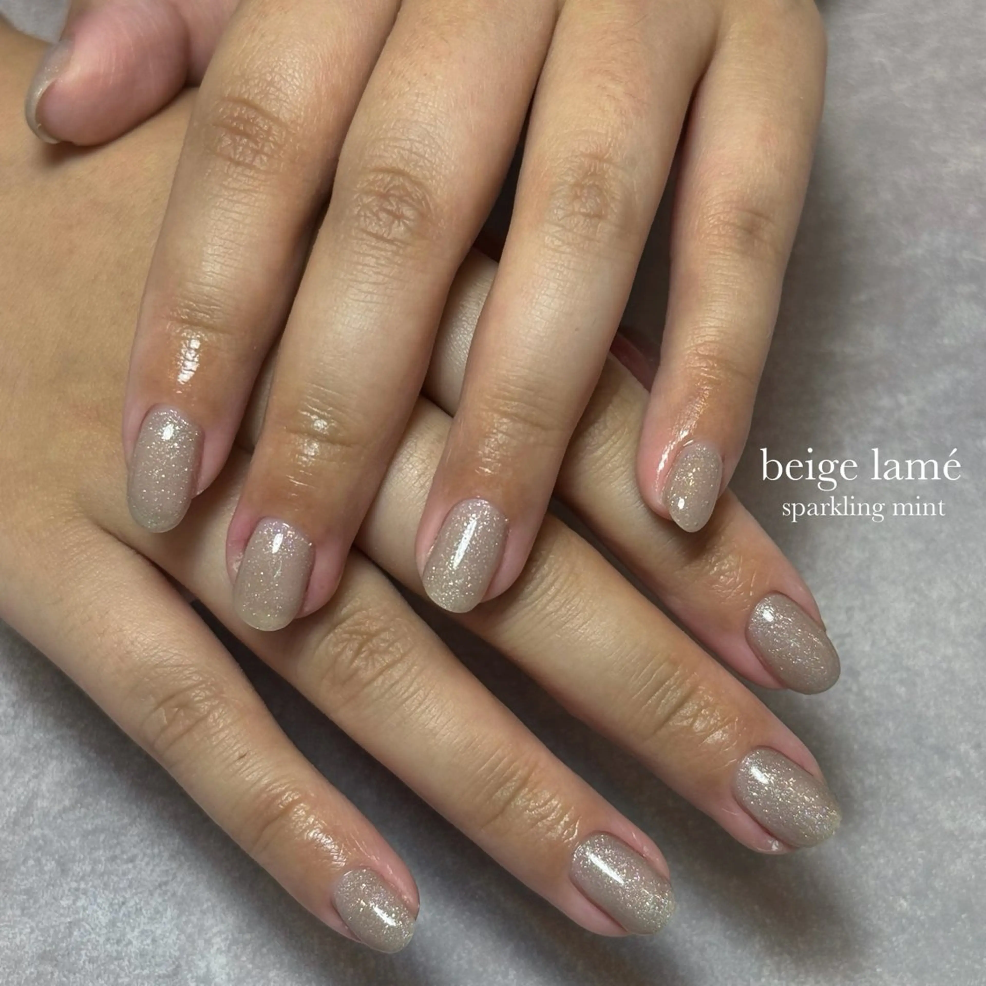 ネイル ラメ(グリッター) sparkling mint【スパークリングミント】所属・natsuki 🎀💎モデル様募集のネイルデザイン