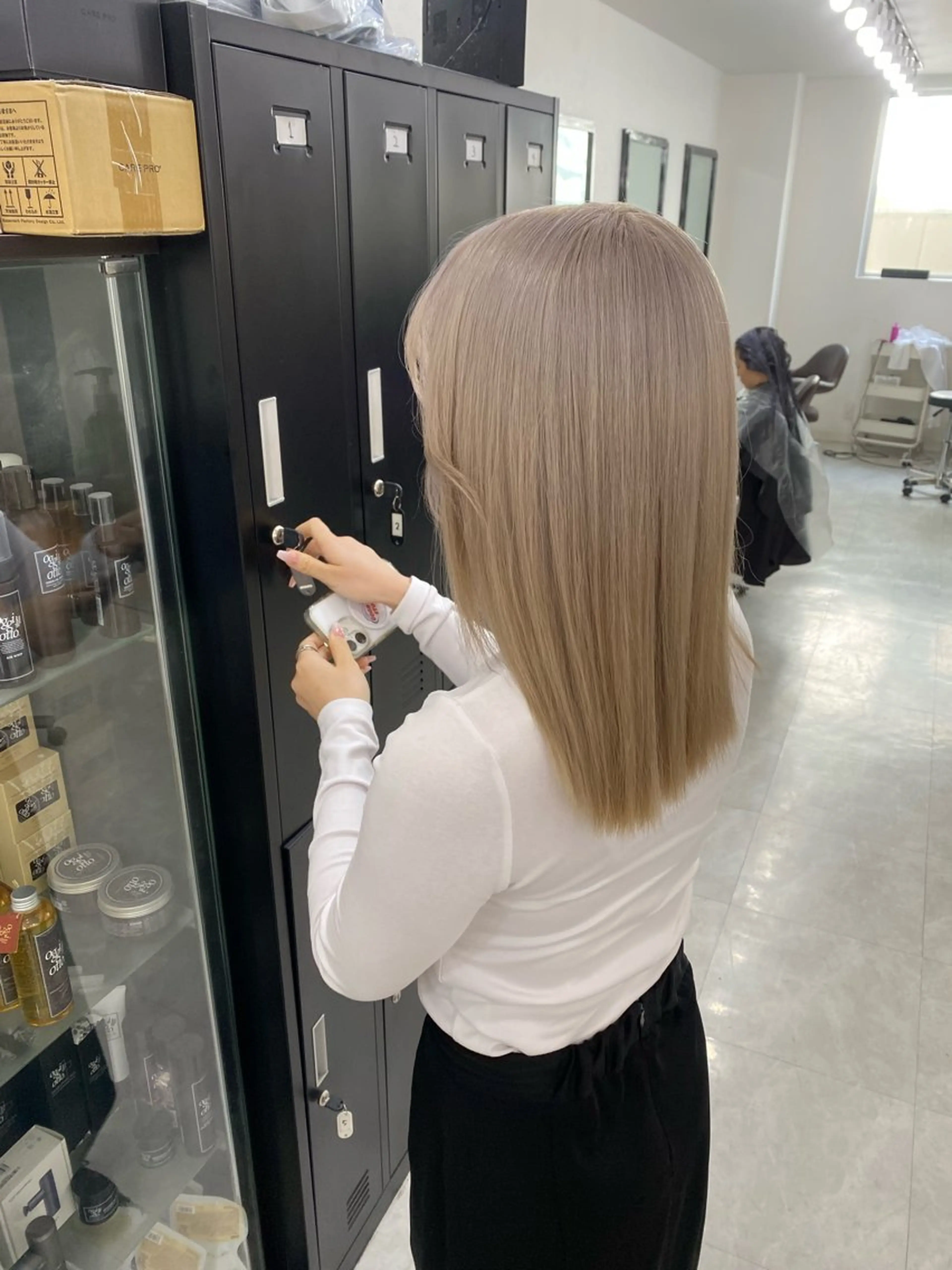 ミディアム ヘアカラー 田中 翔覇のヘアスタイル