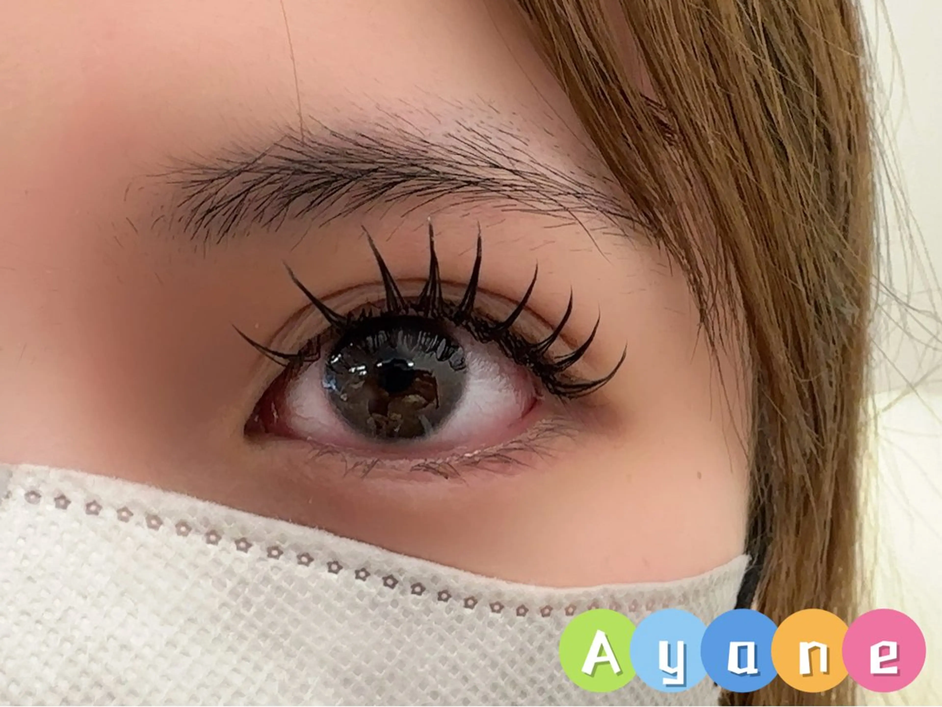 マツエク・マツパ 付け放題 バインドロック 束感まつ毛 フラットラッシュ 韓国風マツエク ACIEL EYELASH SALON所属・あ やねのマツエク・マツパデザイン