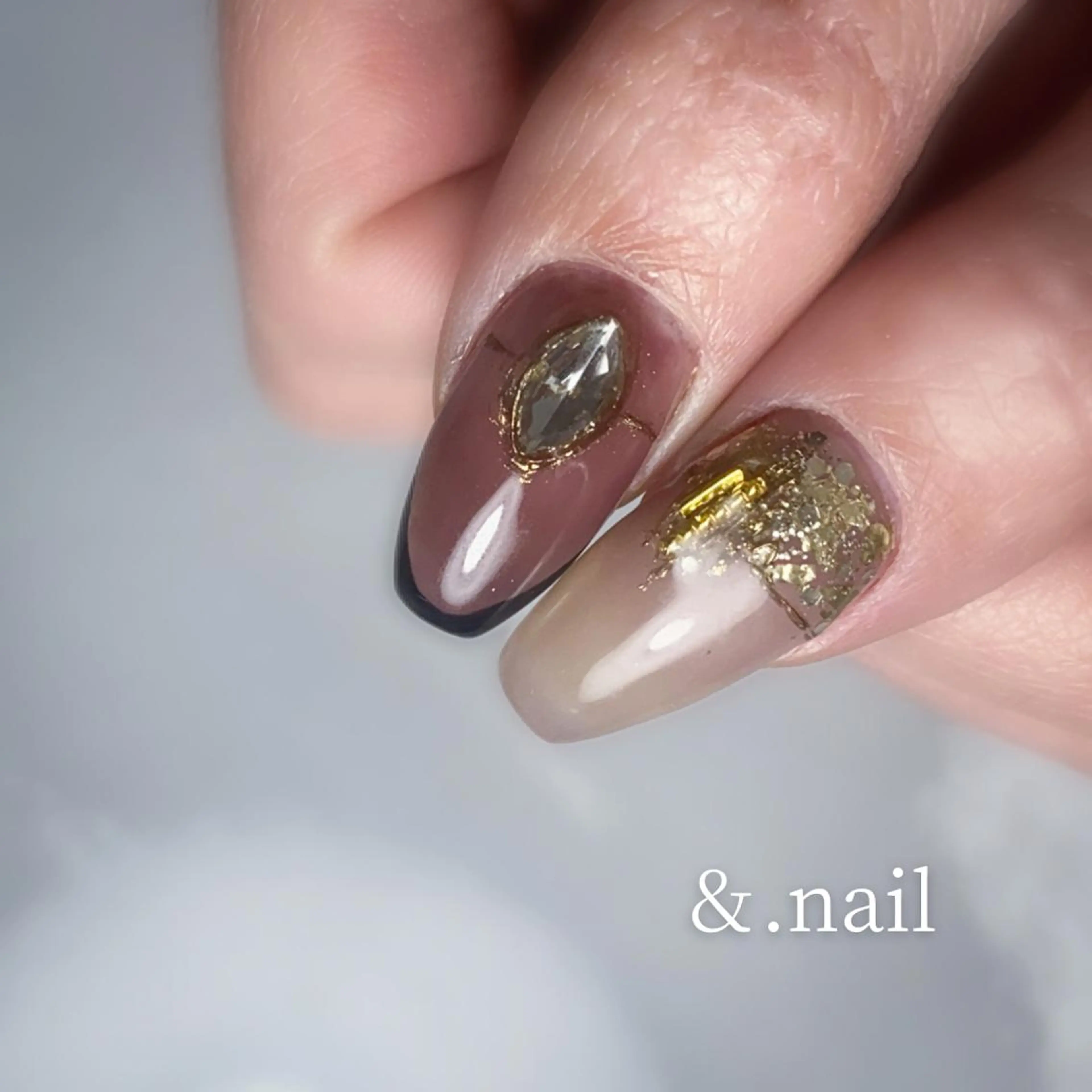 ネイル ハンドネイル &.nail/ ニュアンス/持込み可のネイルデザイン