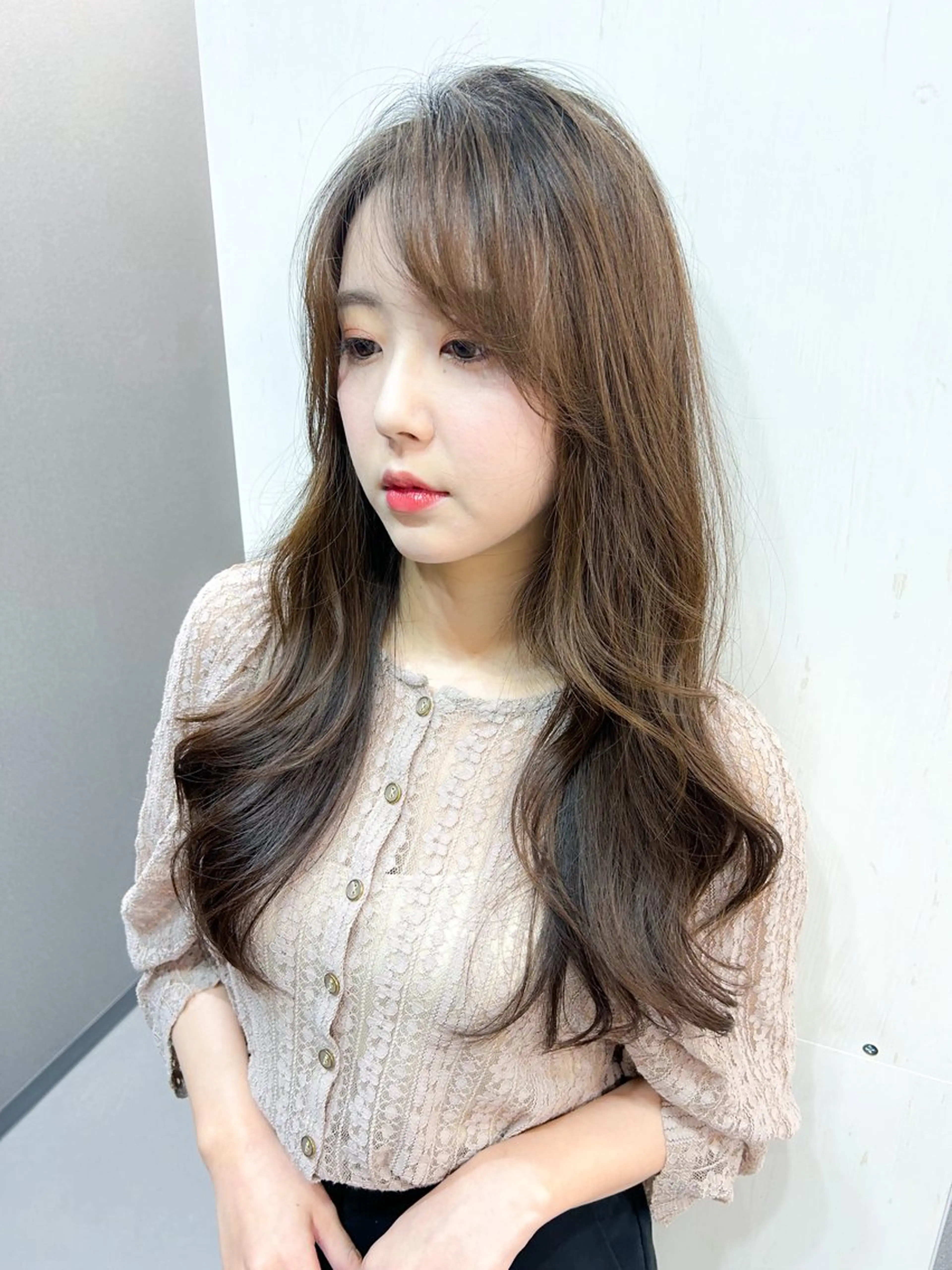 ロング カラー 透明感カラー 韓国風ヘア レイヤーカット 高濃度水素/髪質改善 /柳原大輝のヘアスタイル