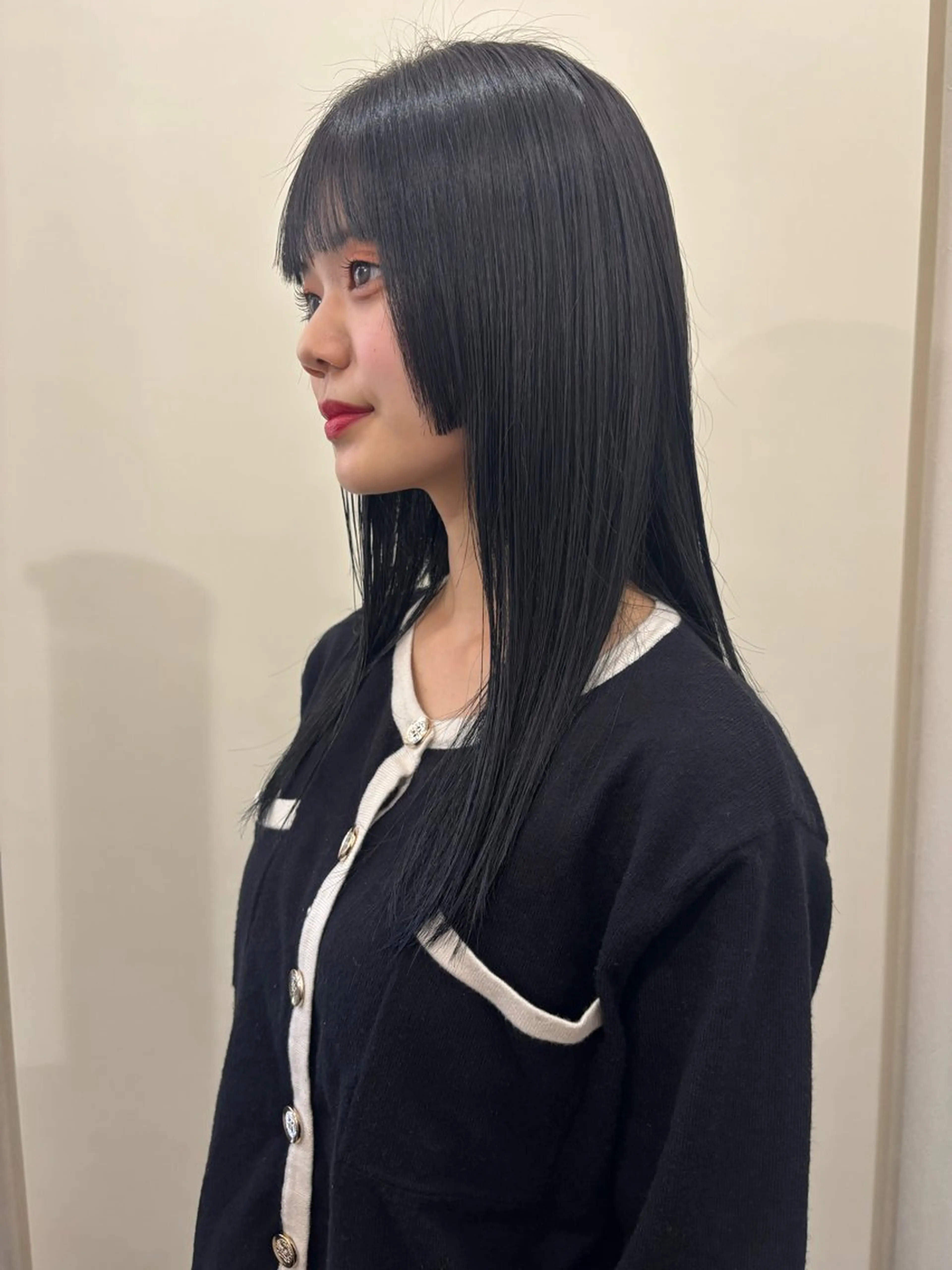 cut straight perm. ¥16900～の写真