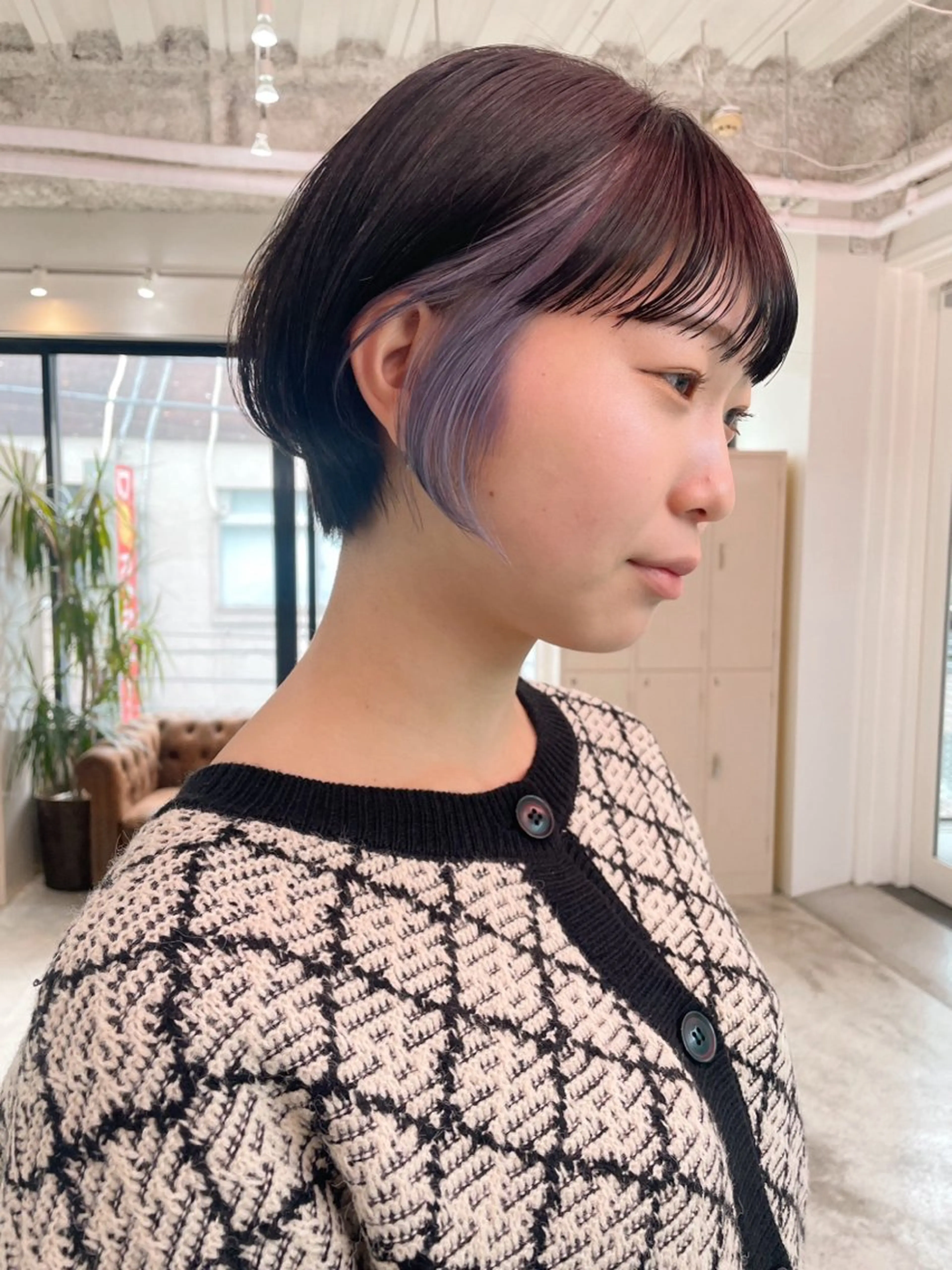 ショート カラー ヘアカラー トリートメント ヘアセット 高明度ハイトーン× ショート/莉音🧤のヘアスタイル