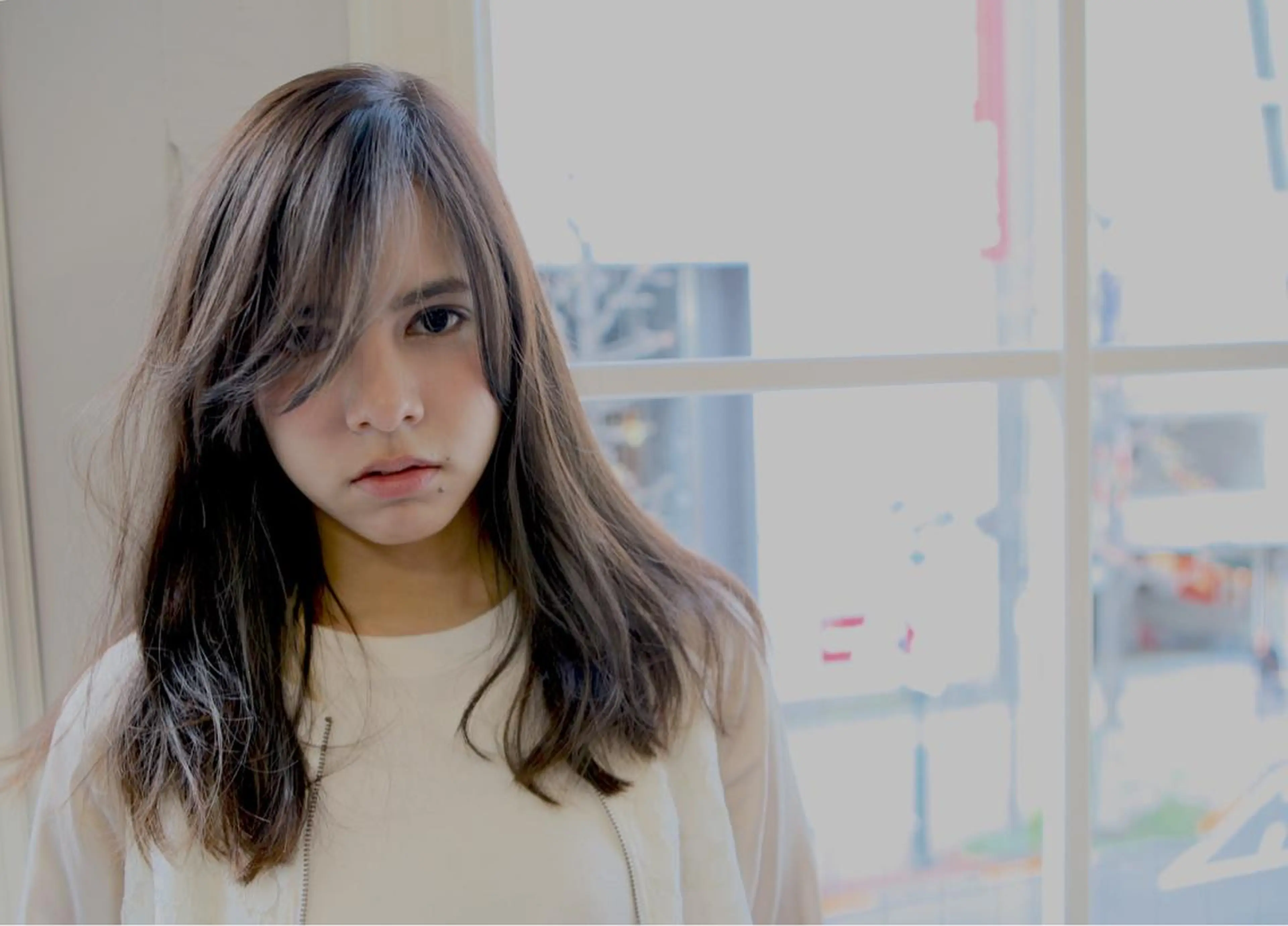 セミロング カラー パーマ 渡辺 裕輔のヘアスタイル