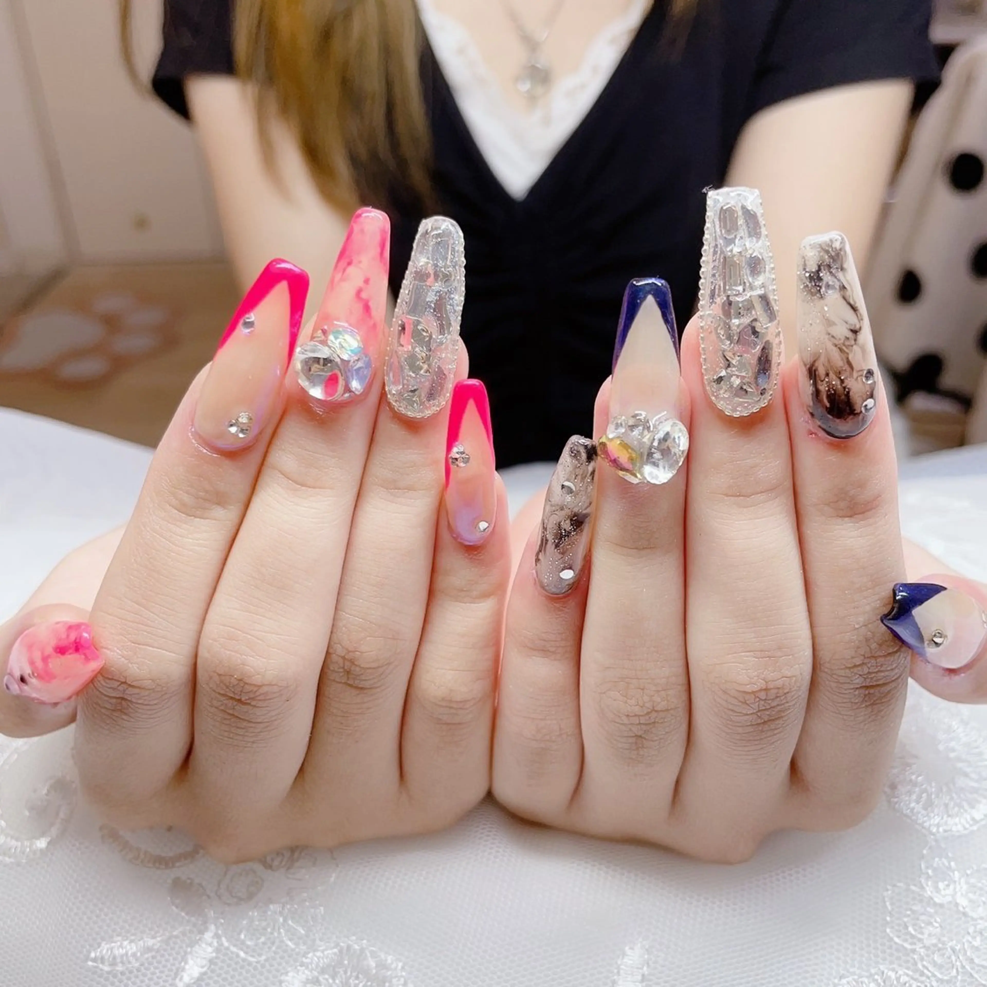 ロング 💜MIYA nail川崎店のネイルデザイン