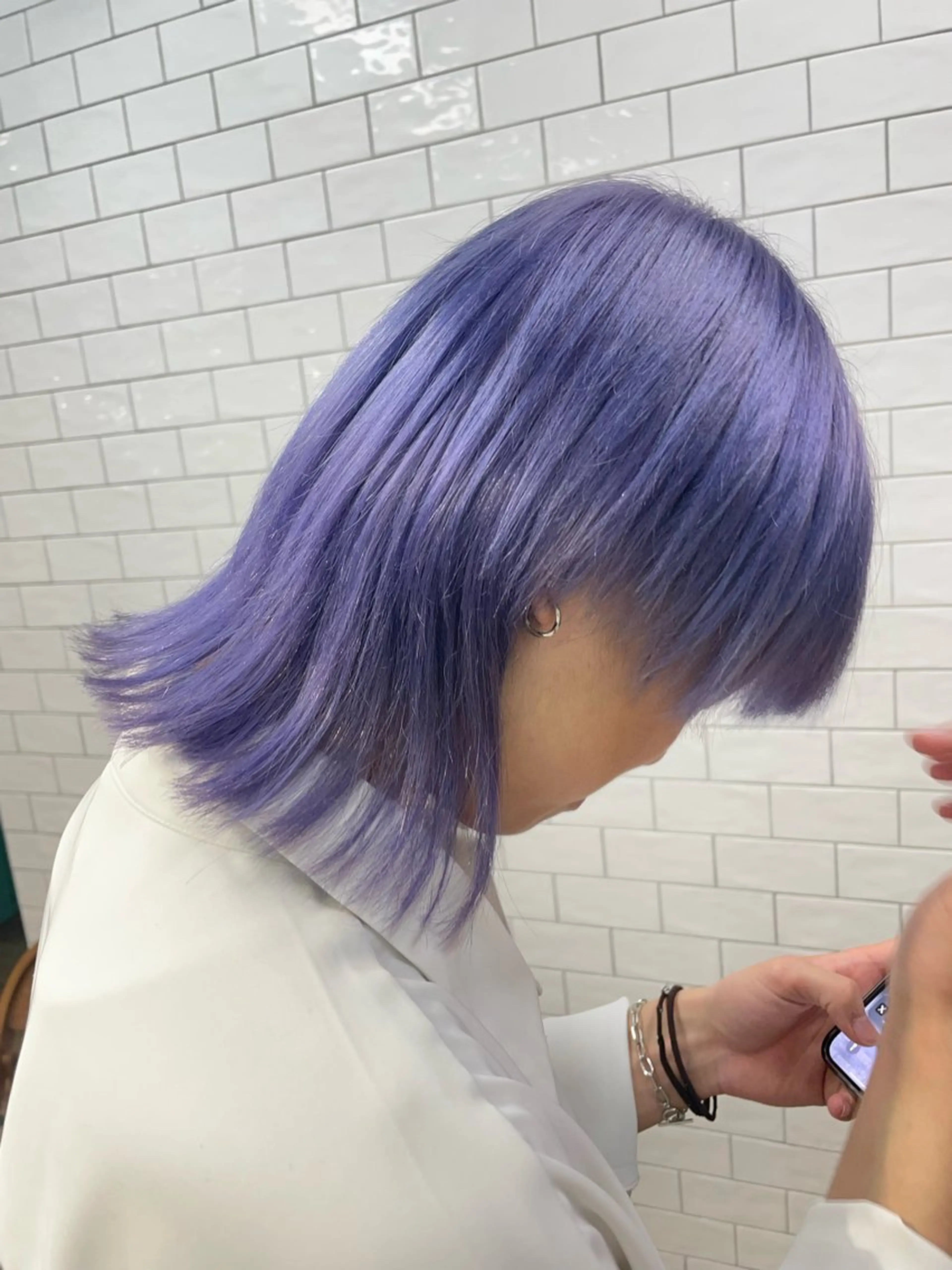 ショート カラー メンズ ヘアカラー 榎本 姫那乃のヘアスタイル