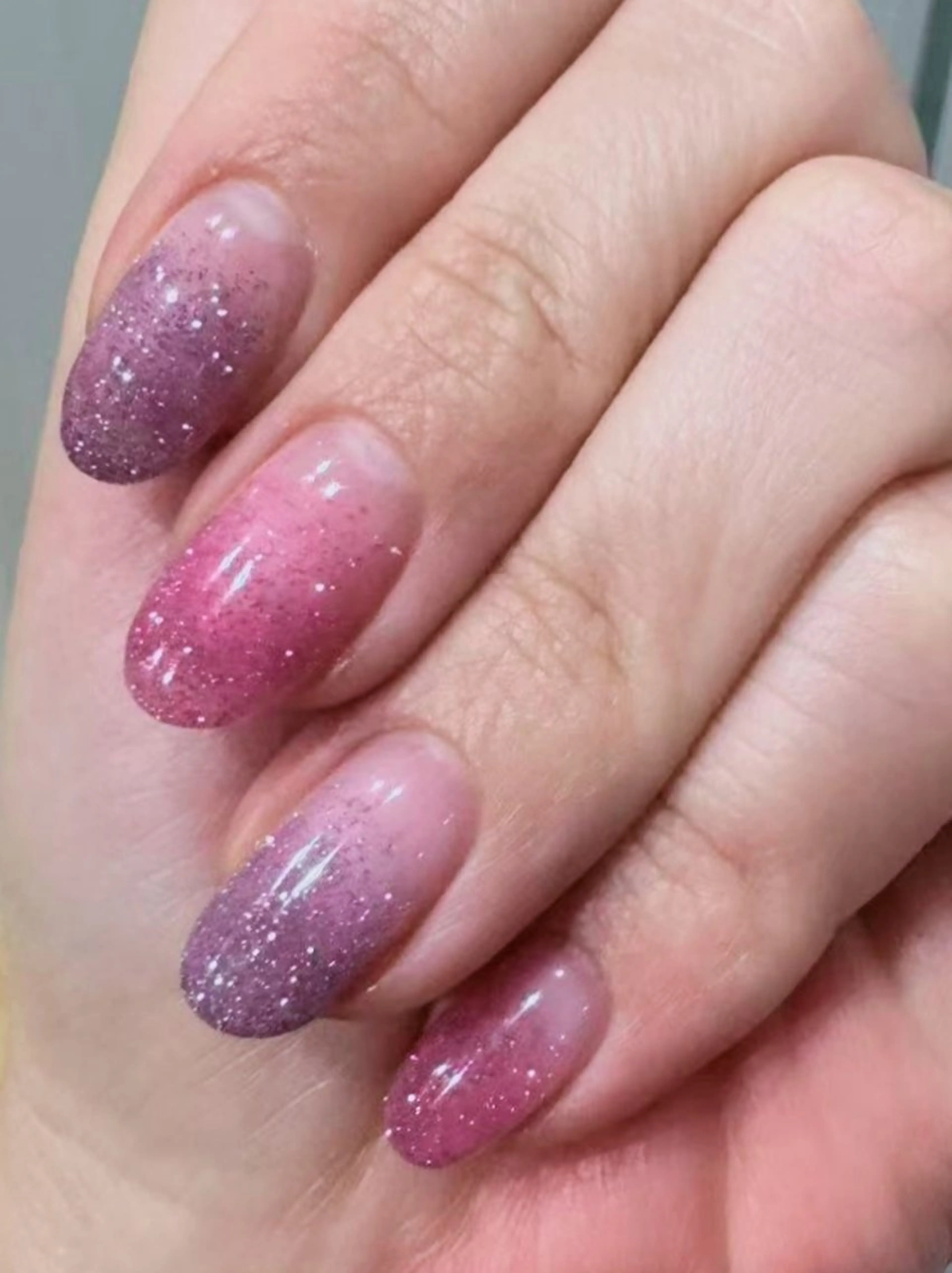 ネイル ラメ(グリッター) ラメグラデーション ハンドネイル sunny nail もっちのネイルデザイン