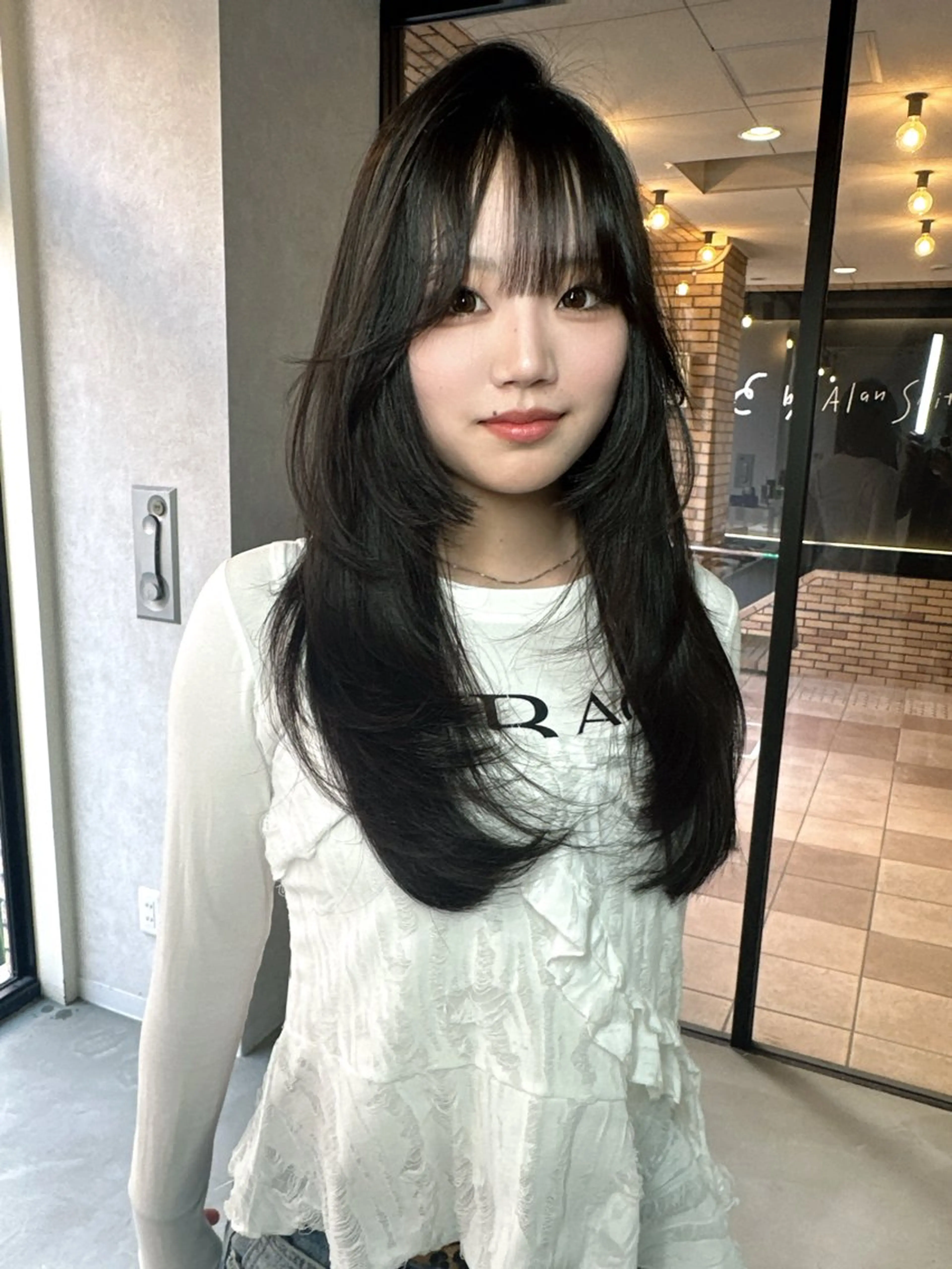 ロング カラー カット ヘアカラー トリートメント ワンホンヘア ケラチン/Kaitoのヘアスタイル