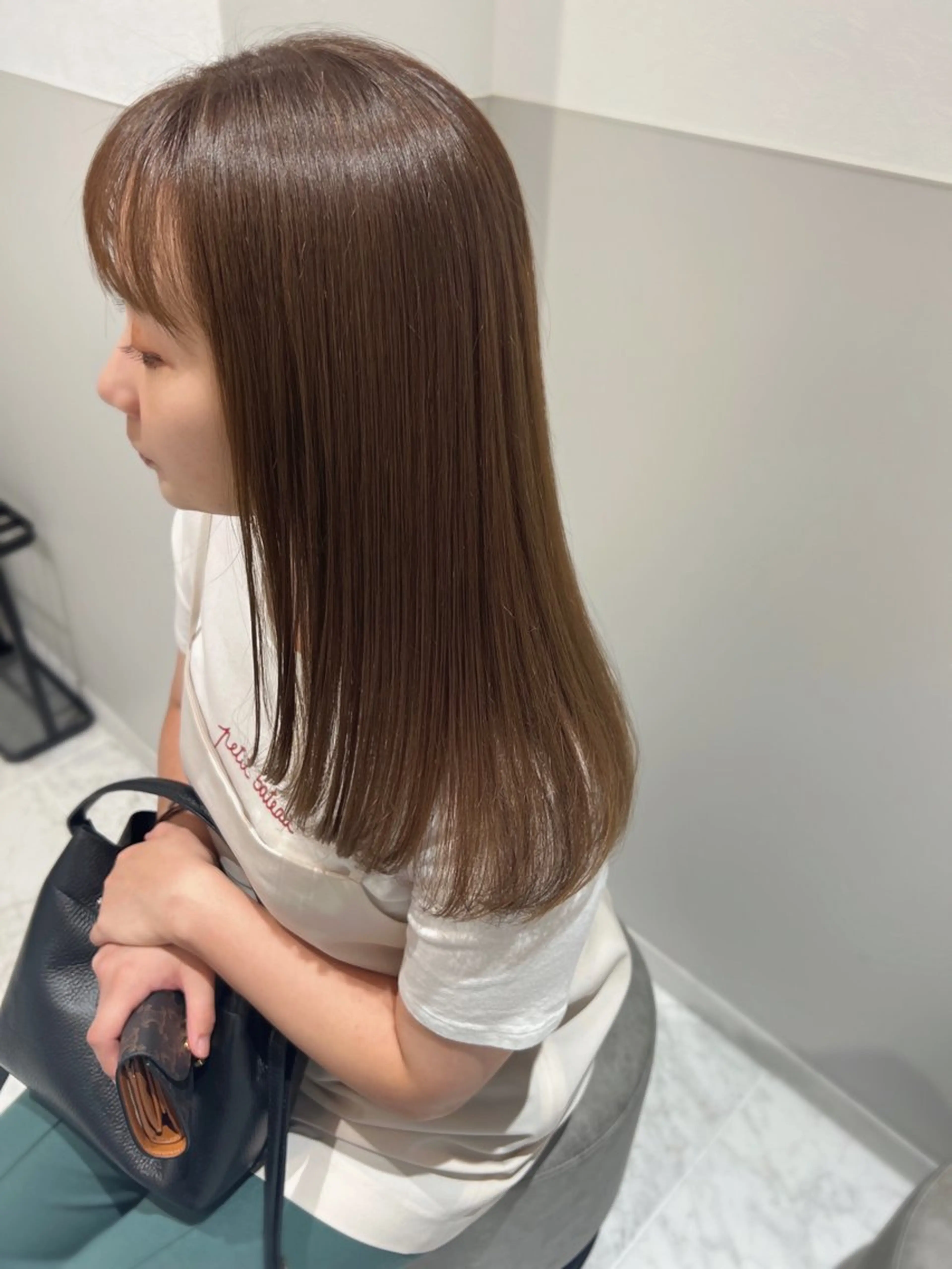 セミロング 韓国モテhair🍑 momoのヘアスタイル