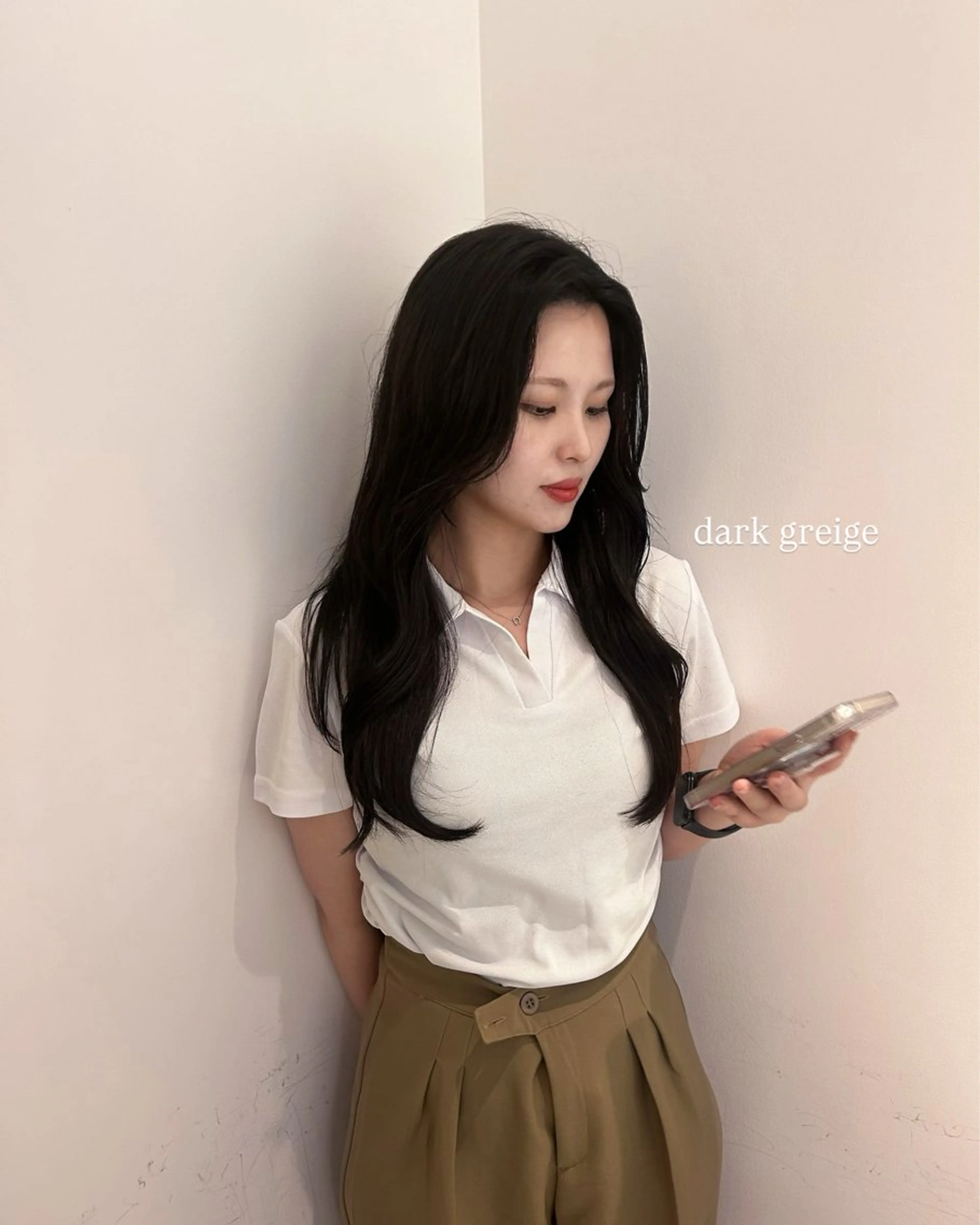 ロング カラー カット ヘアカラー トリートメント 顔周りレイヤー 🎀マリノのヘアスタイル