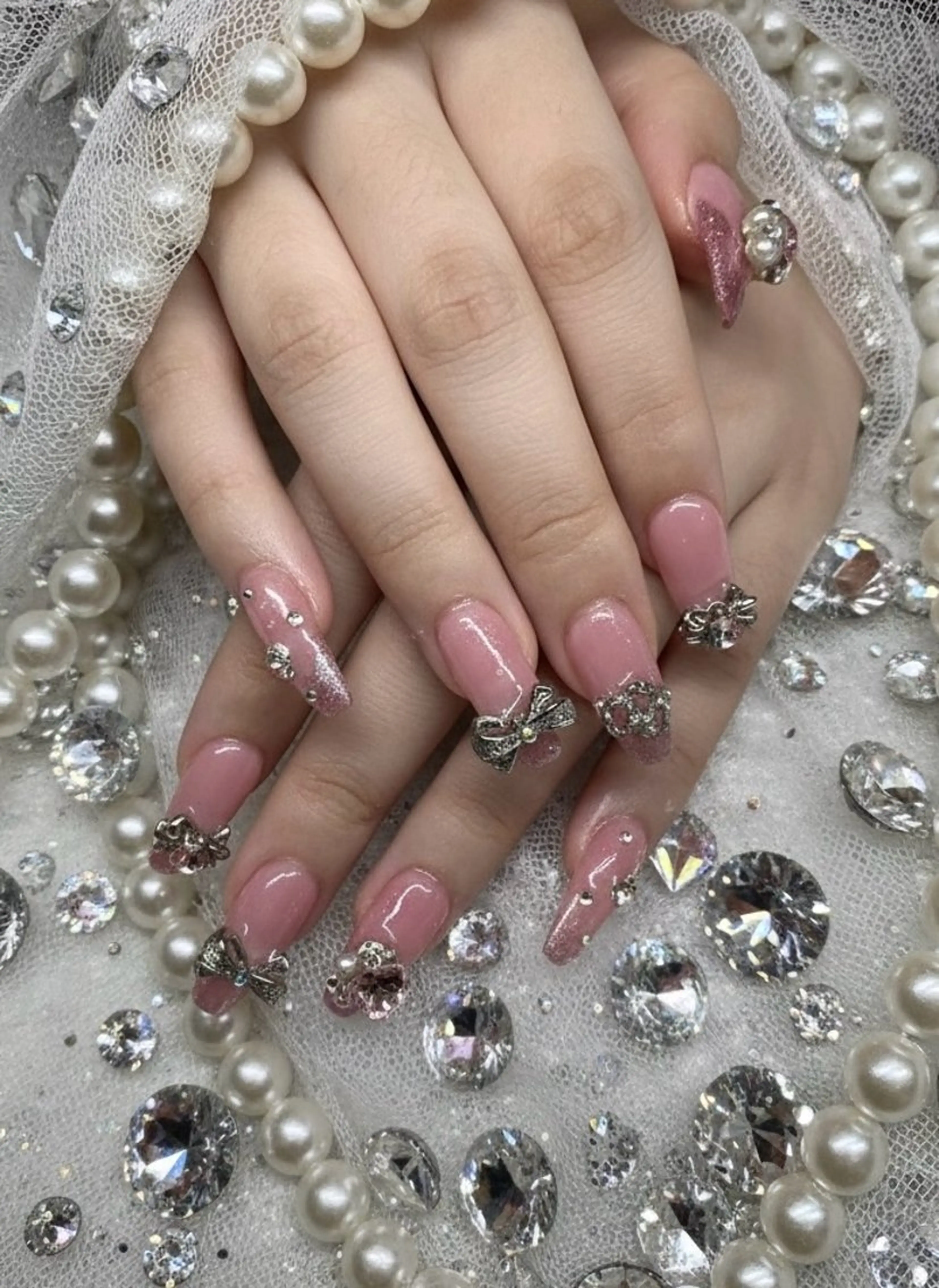 ネイル 長さ出し フレンチネイル 韓国ネイル ロングネイル メンズネイル ハンドネイル TUNEHA堂 矢場町栄5丁目のネイルデザイン