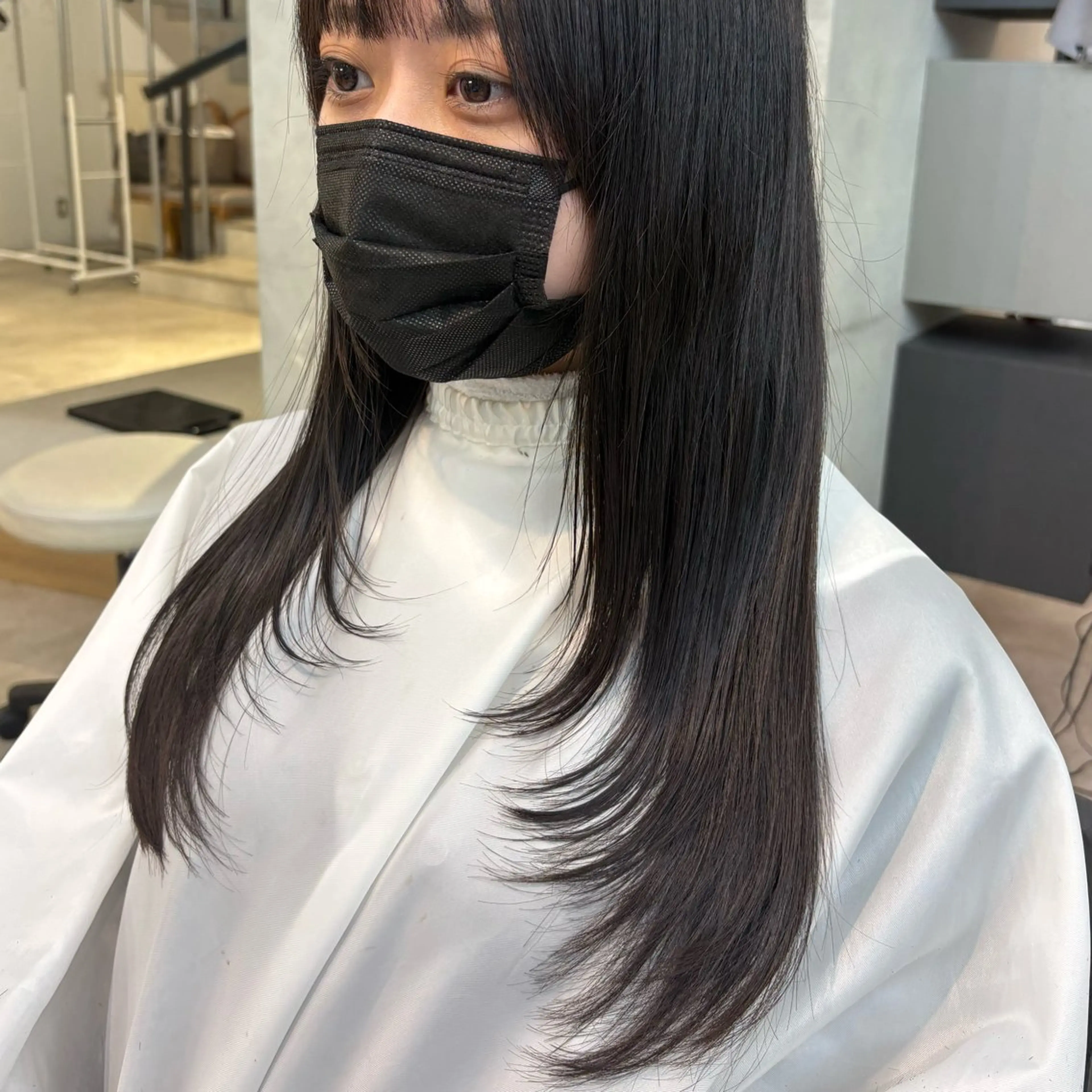 ロング カット 透明感カラー/レイヤ ーカットりこ🤎🫧のヘアスタイル