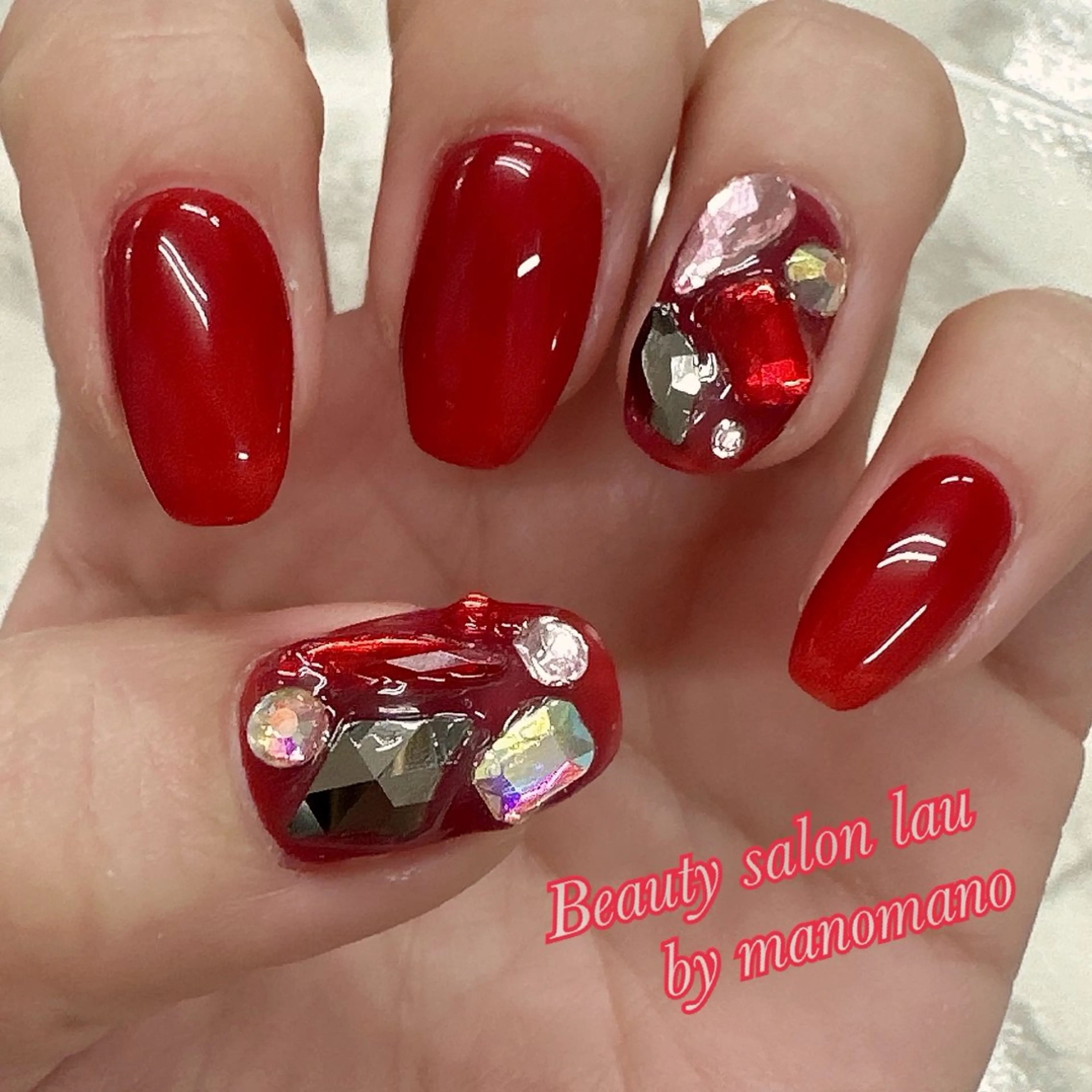 ネイル ハンドネイル ラウバイマノマノ なかざとのネイルデザイン