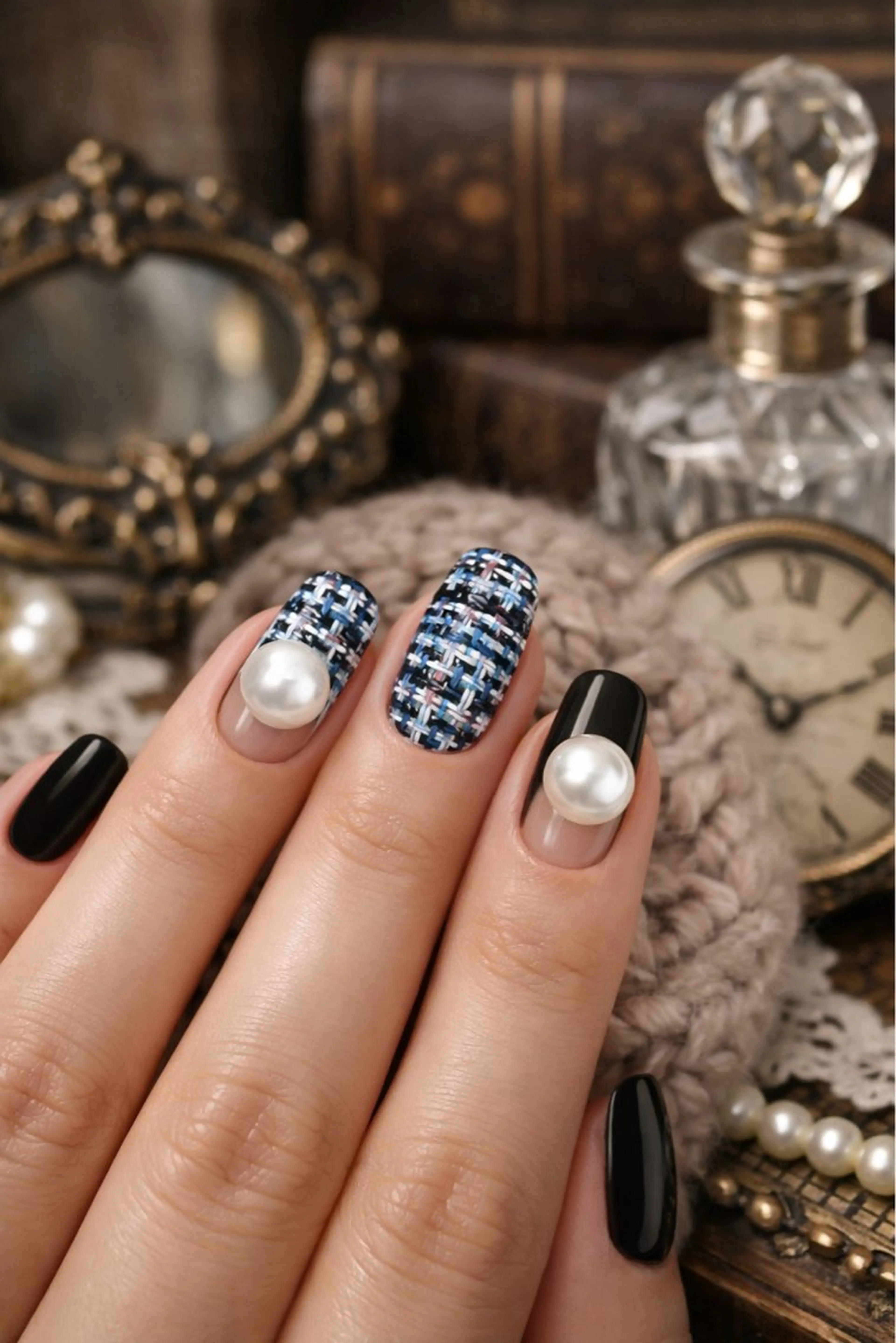 ネイル アートネイル ゴールド ハンドネイル Roger 舞のネイルデザイン