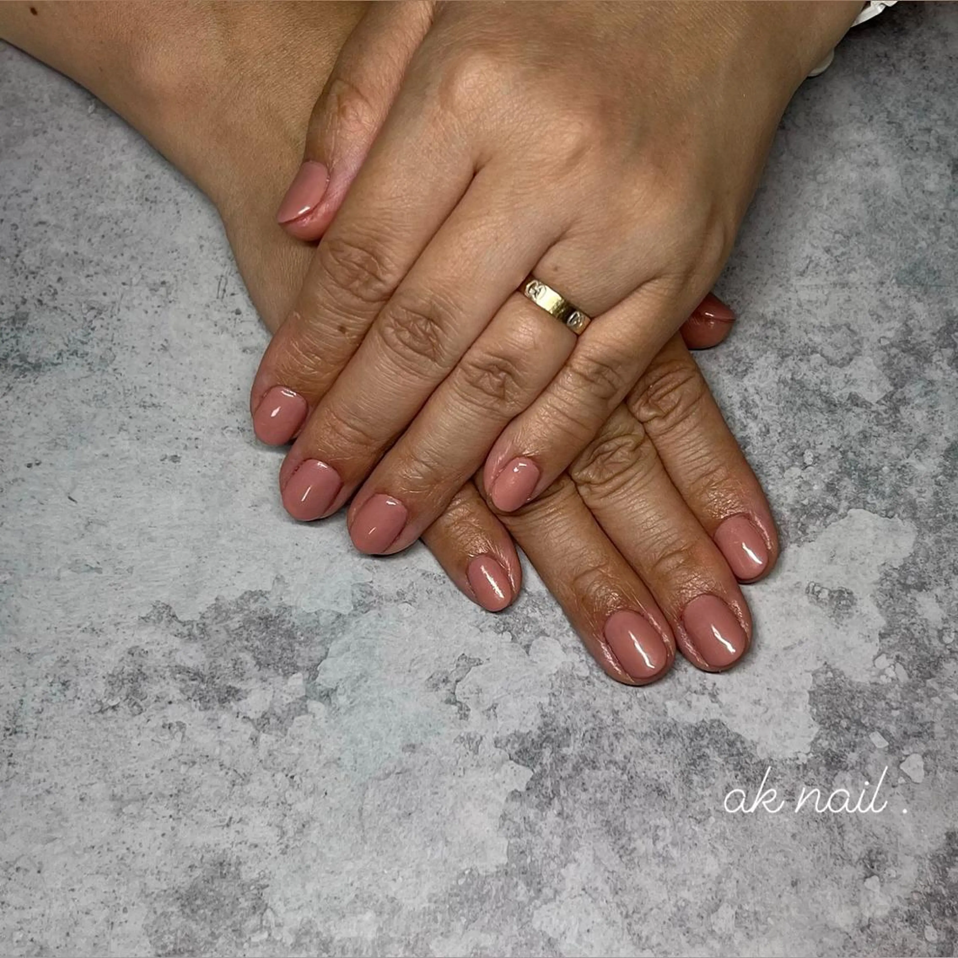 ネイル ピンク ハンドネイル ak nail .のネイルデザイン