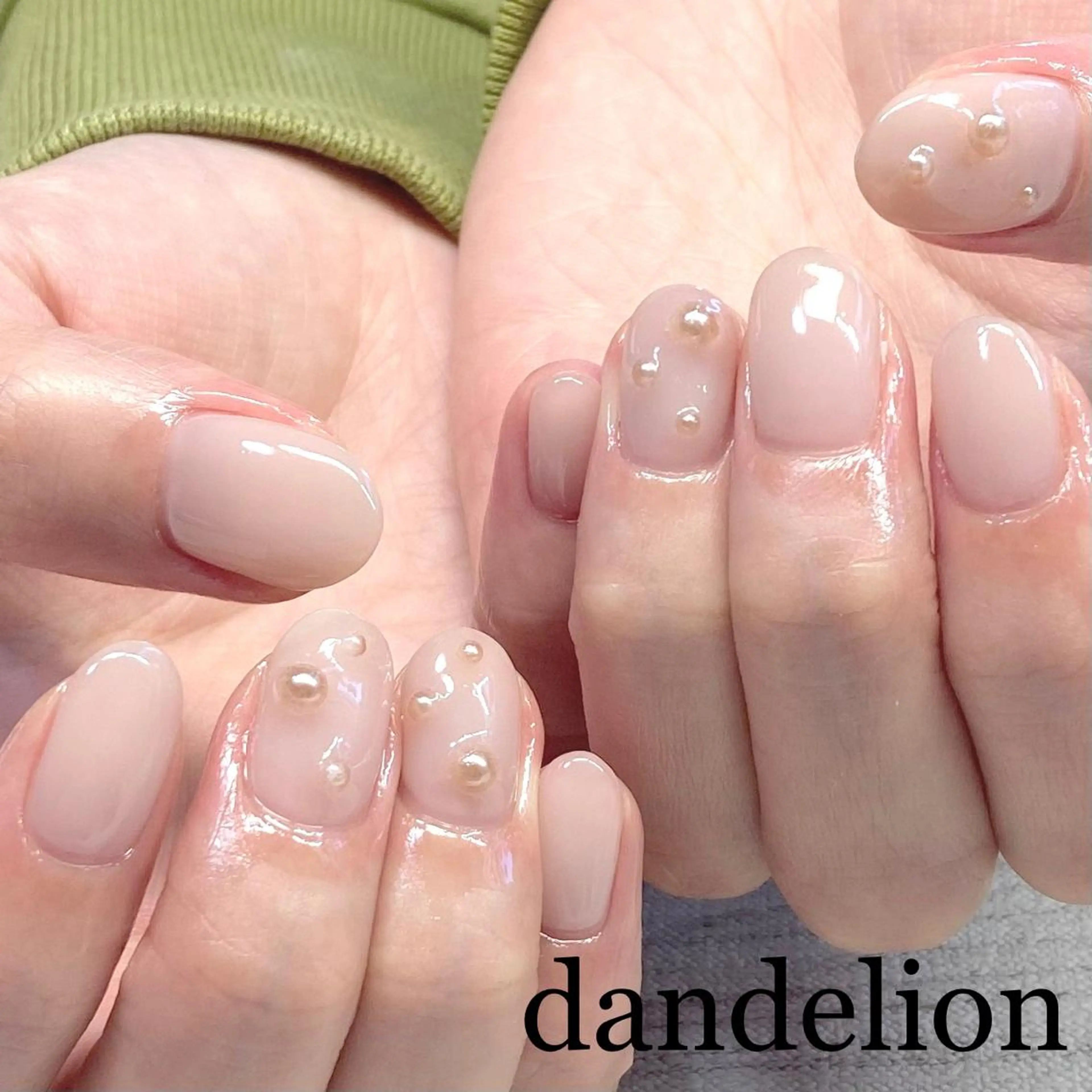 ネイル ハンドネイル ハンドケア dandelion ダンデライオンのネイルデザイン