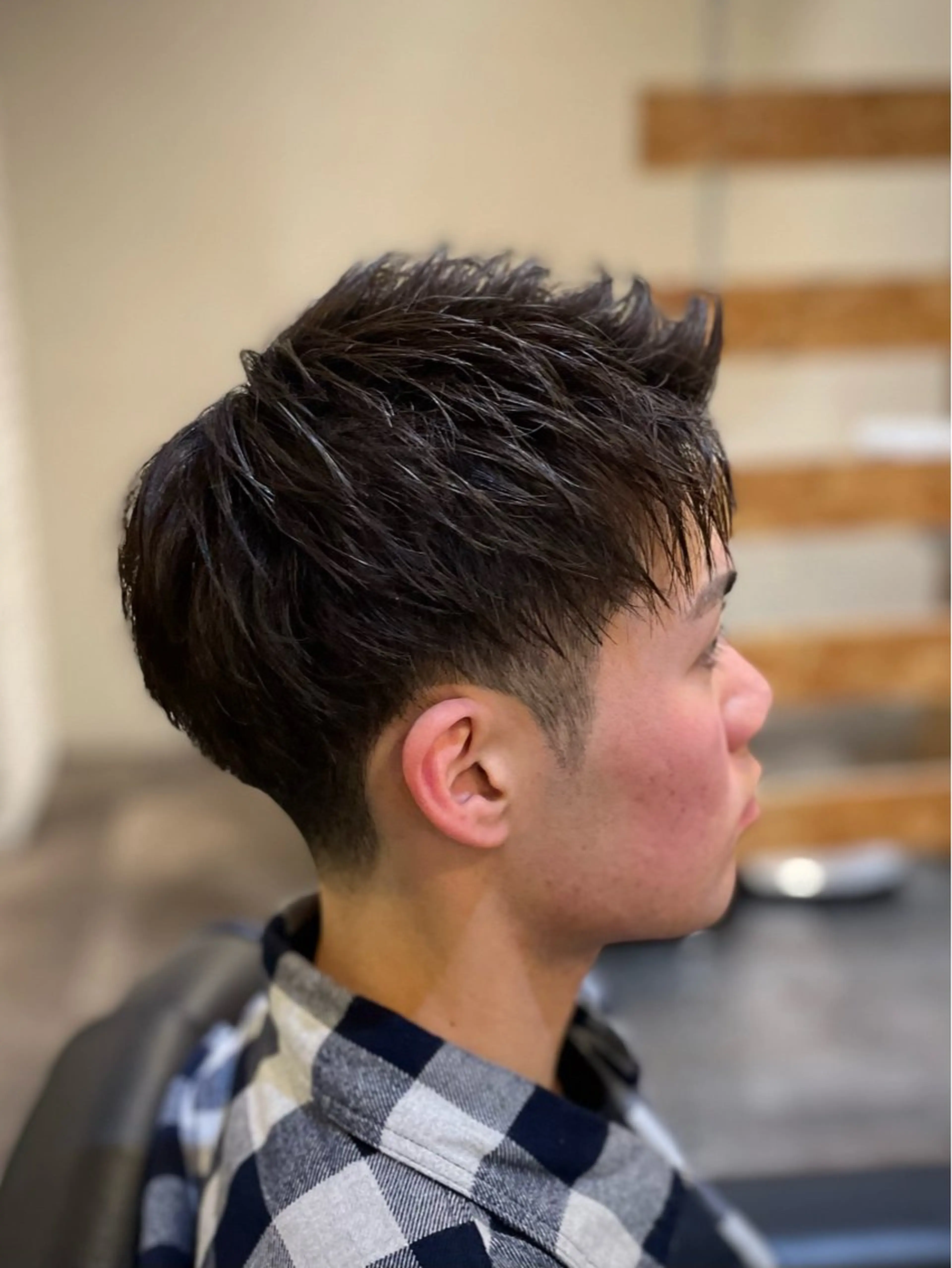 ショート メンズ アップバング カット Smilehair国分寺店所属・【メンズサロン】樽井 美月のヘアスタイル