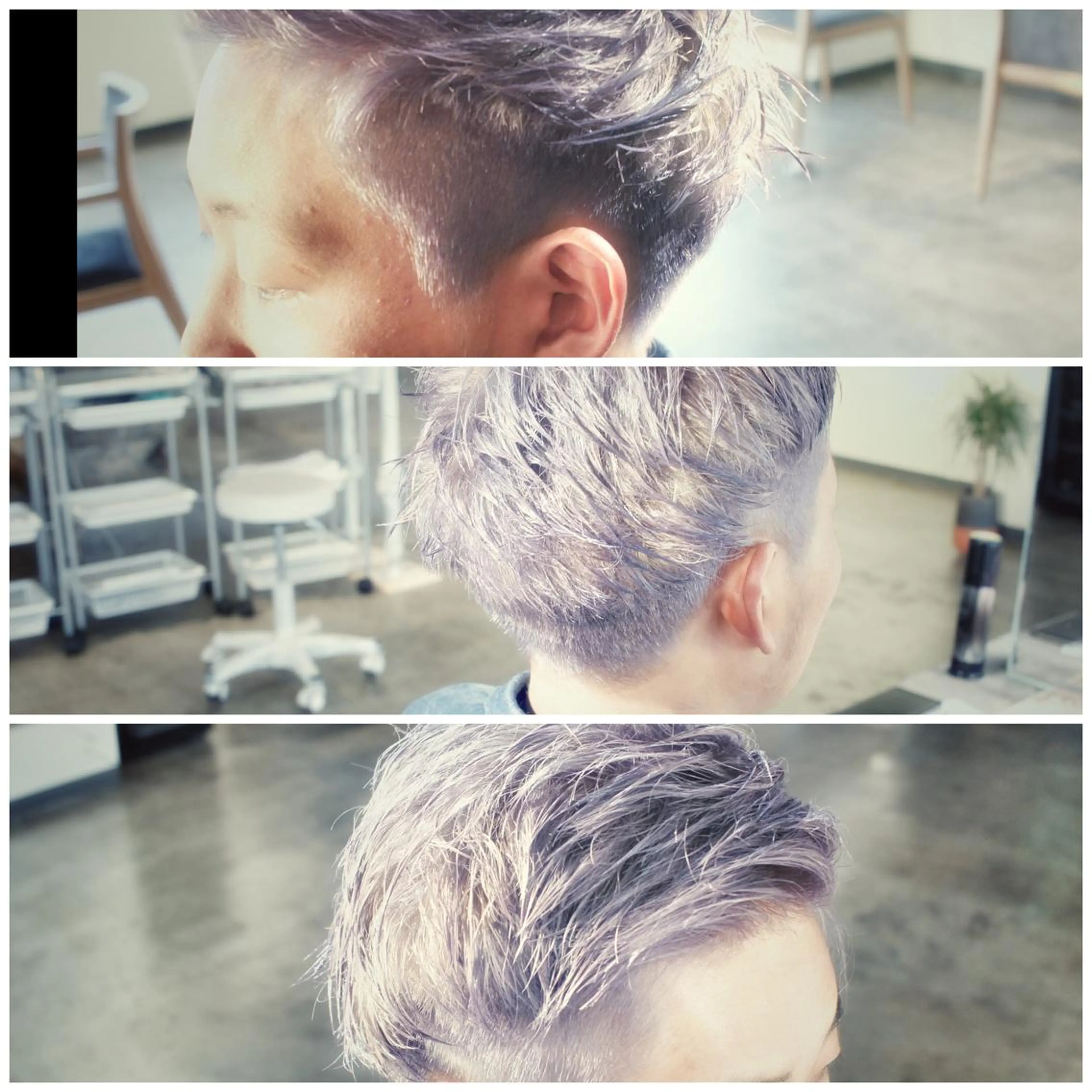 カラー メンズ メンズブリーチ ブリーチ バイオレットカラー BOB🌟ハイトーン /ブリーチ/TAKUのヘアスタイル