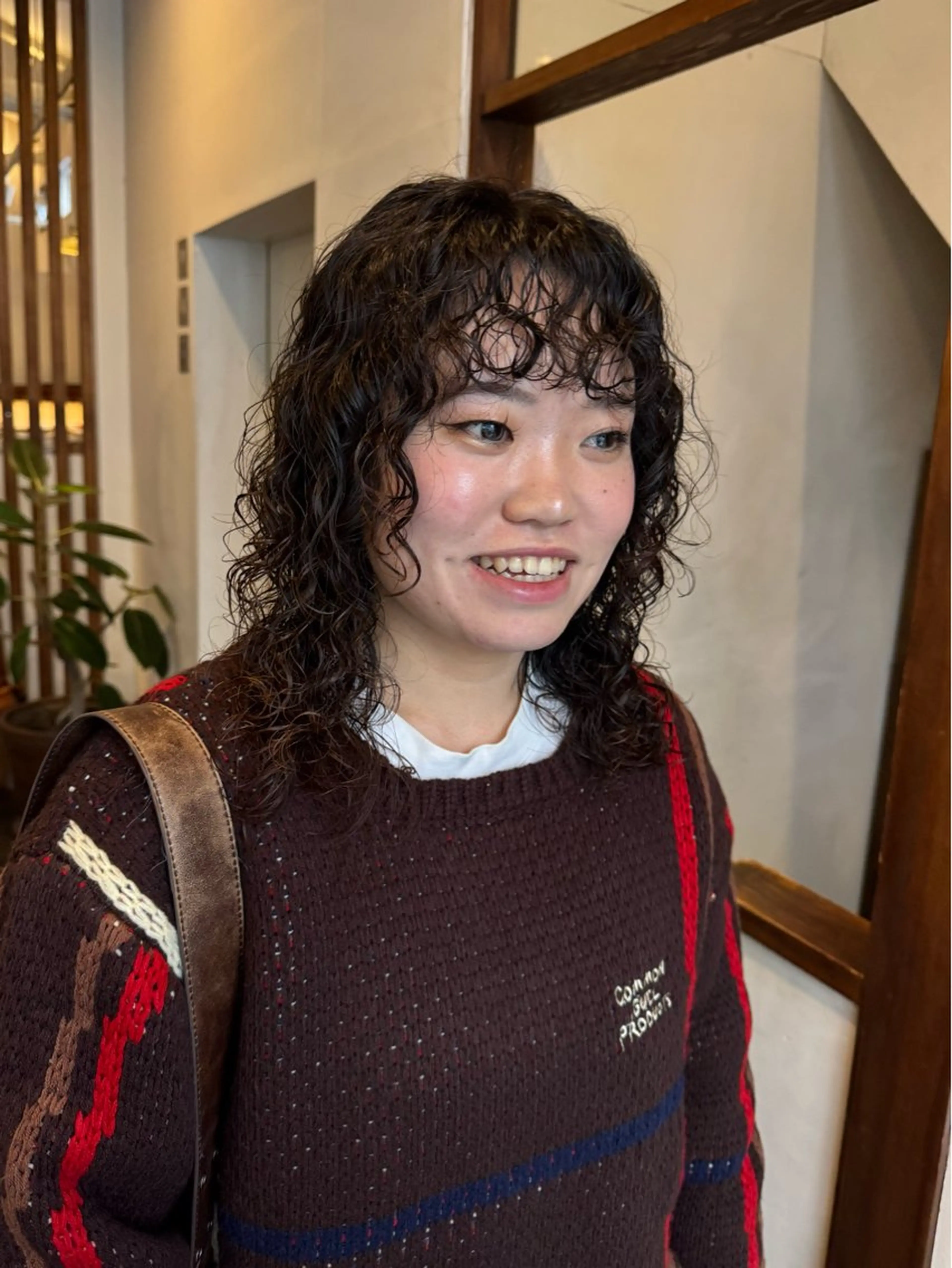 セミロング パーマ セミロングパーマ カット パーマ MOK大阪梅田店 Asahiのヘアスタイル