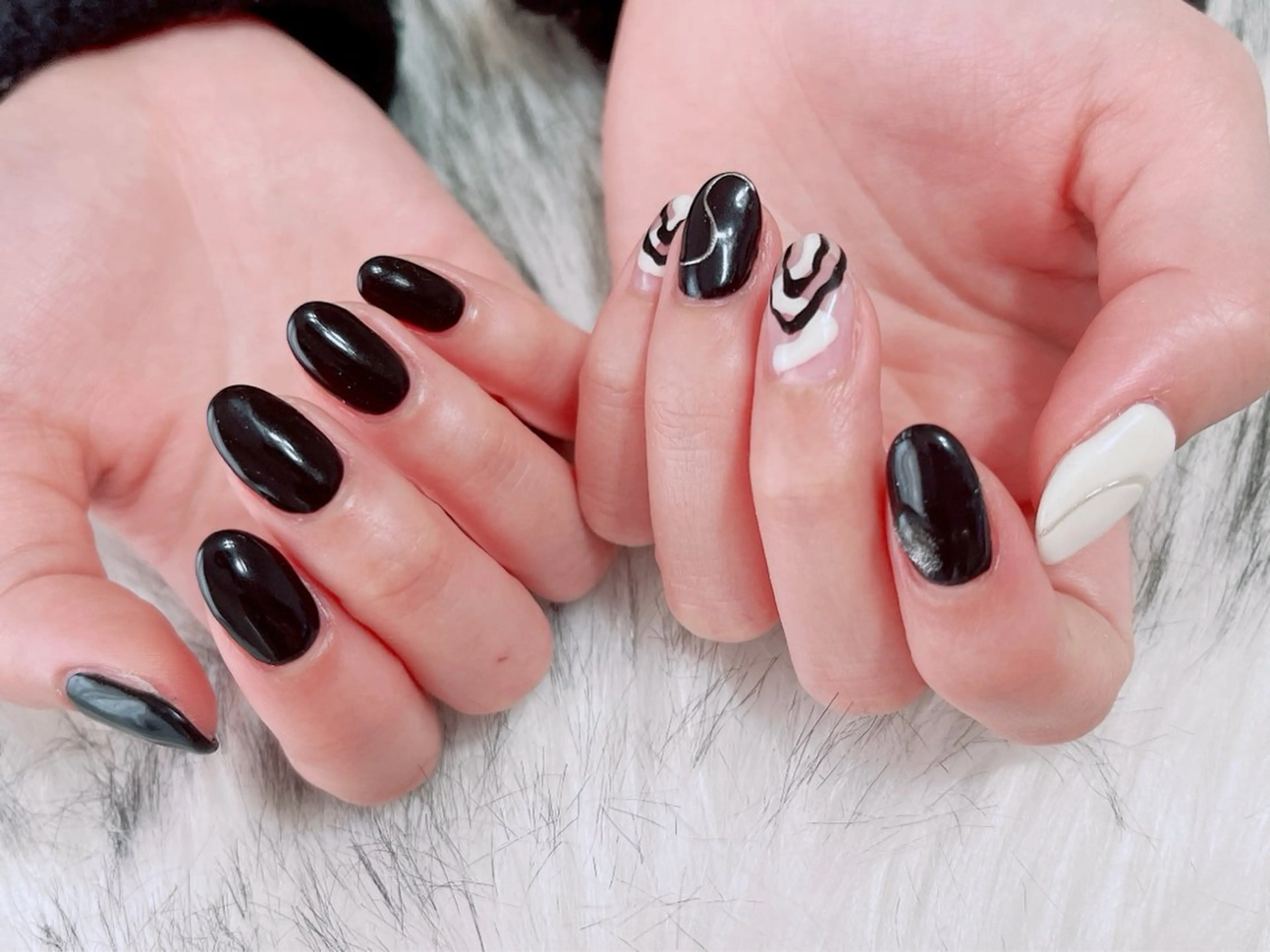 ネイル ジェルネイル 韓国ネイル パラジェル 冬ネイル kikinail 溝の口のネイルデザイン