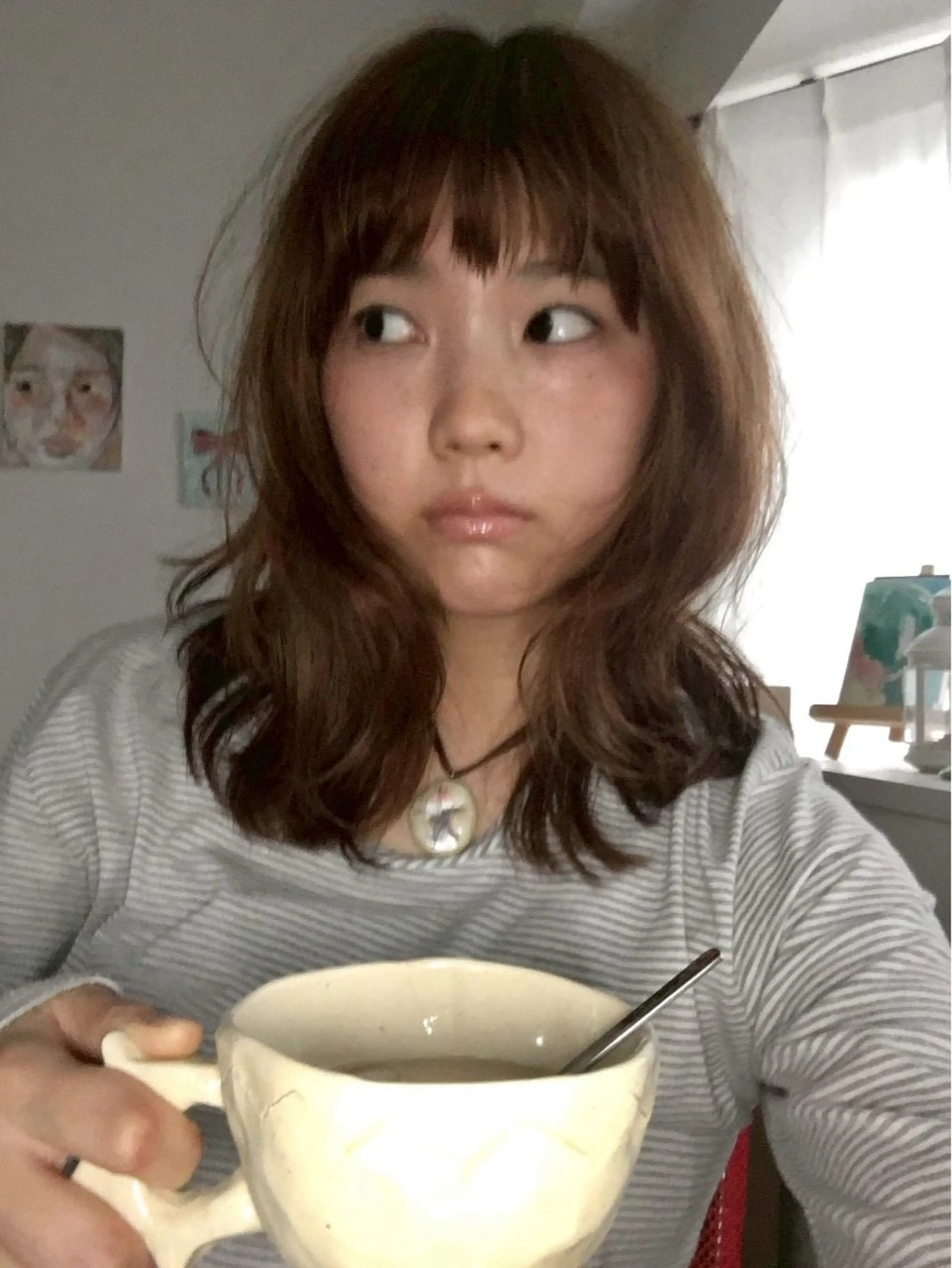 セミロング 渡部 真世のヘアスタイル