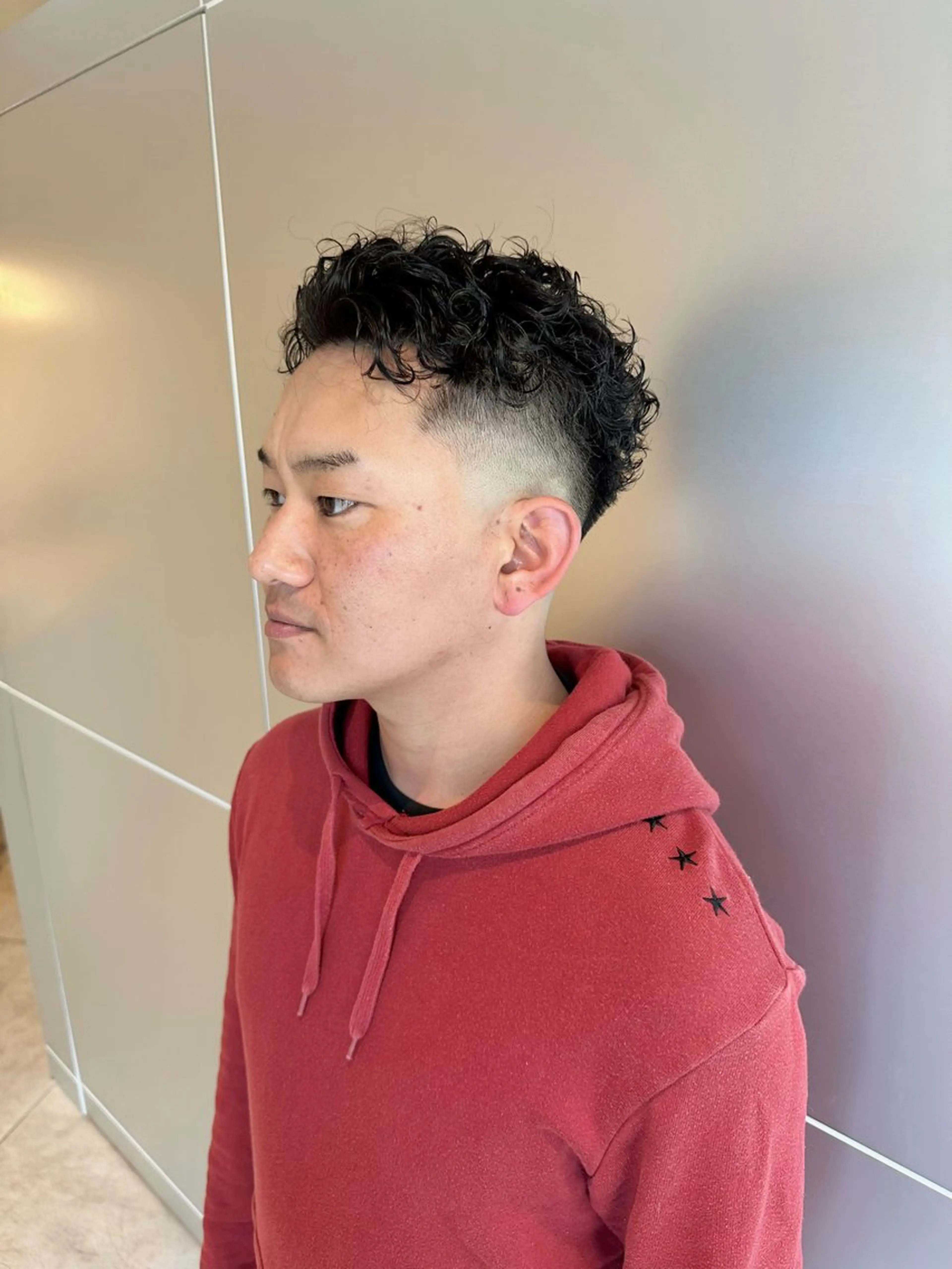 ショート パーマ メンズ フェードカット メンズパーマ メンズパーマ達人/ フェード/イツキのヘアスタイル