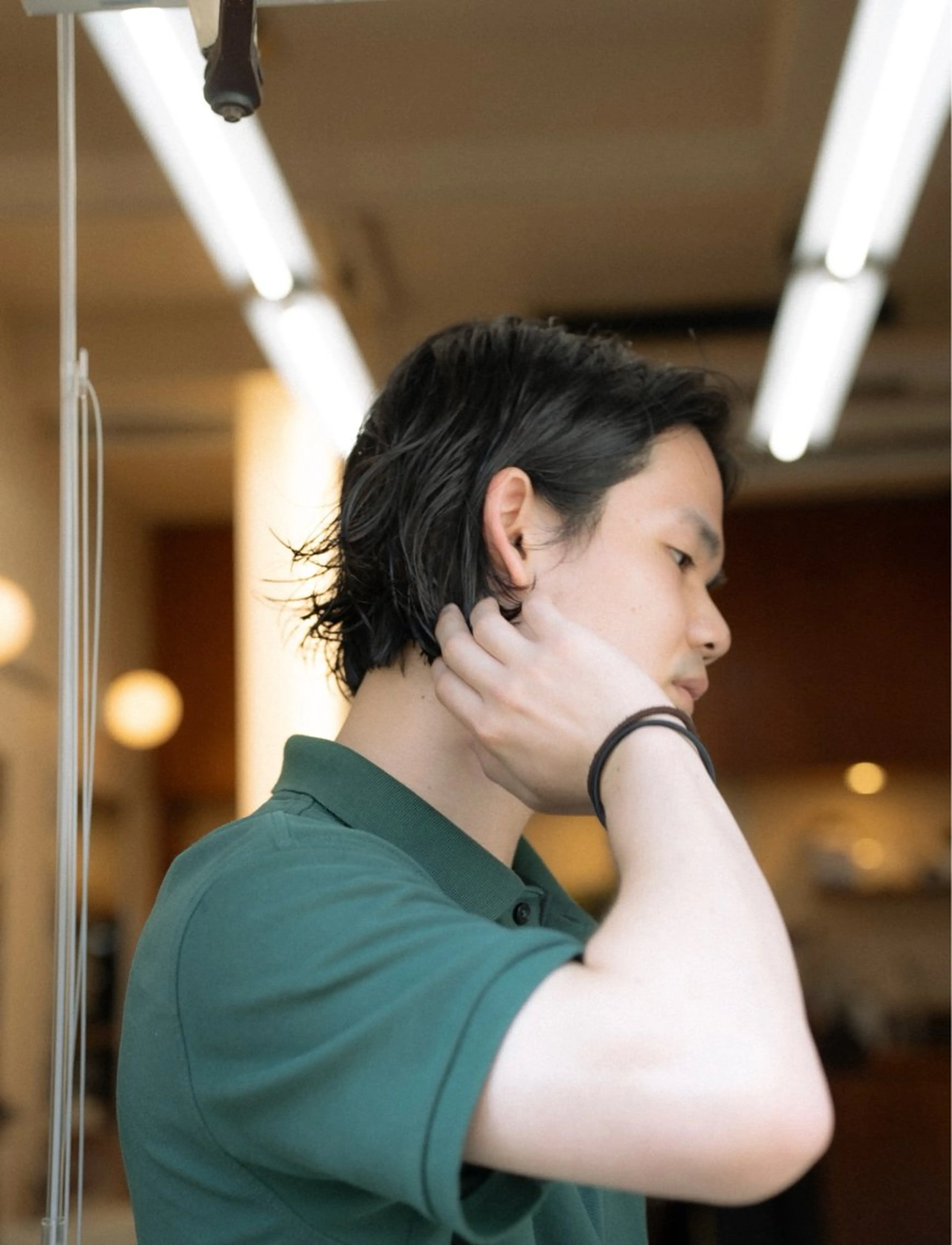 ミディアム カラー パーマ メンズ カット パーマ 🔗メンズサロン🔗 Kieのヘアスタイル