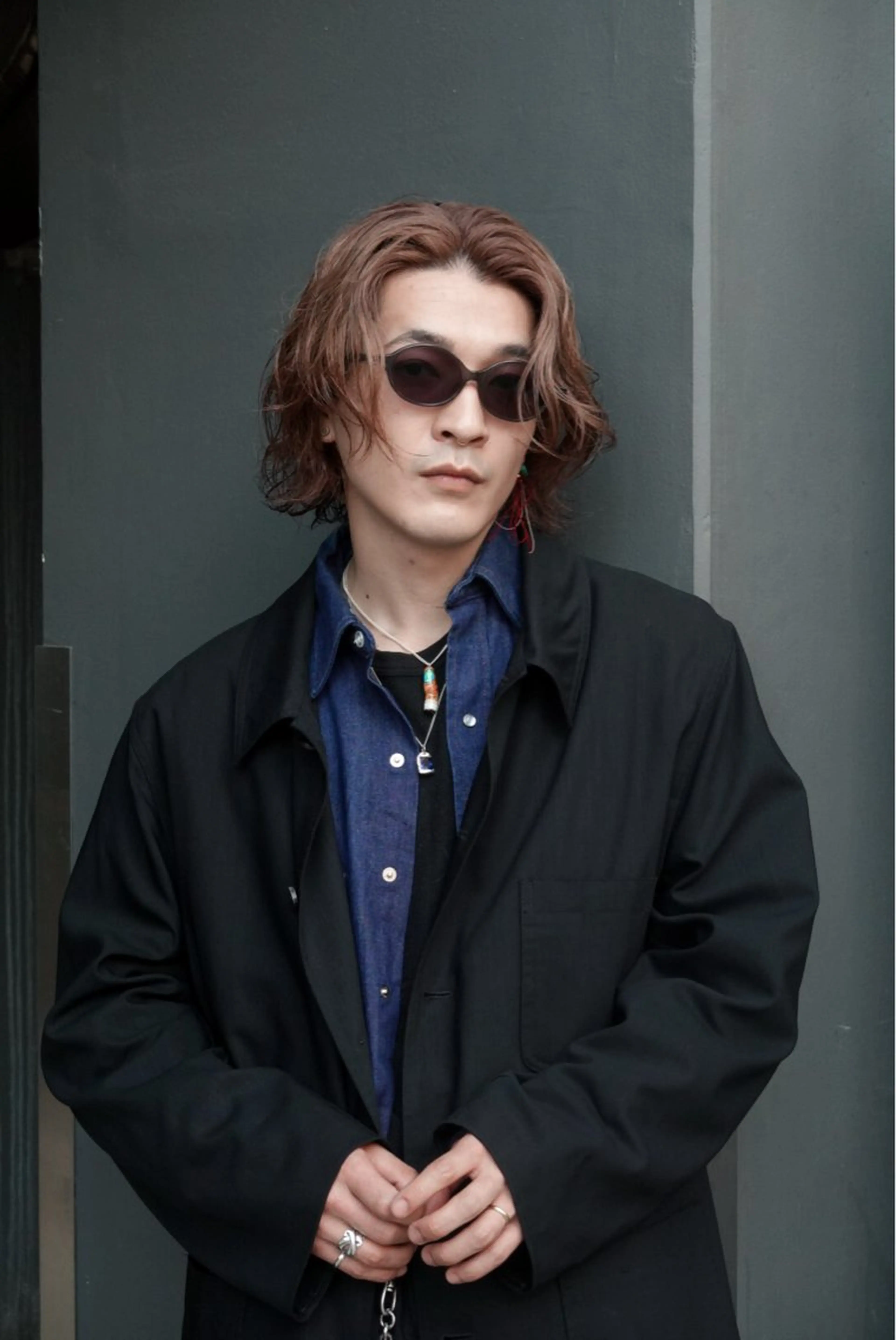 ミディアム ボブ メンズカット/パーマ /ユアサシュンスケのヘアスタイル