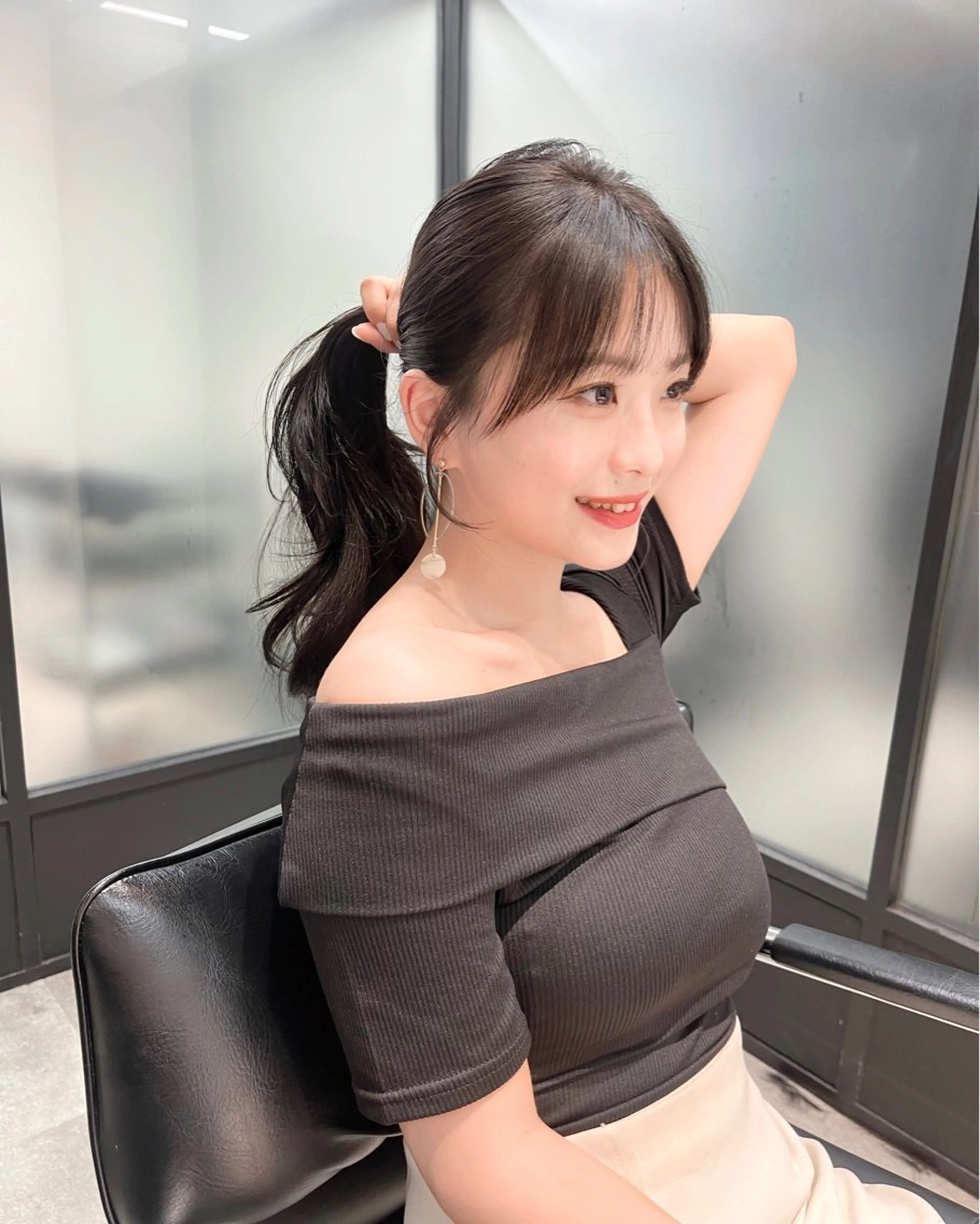 ヘアアレンジ カット ヘアカラー トリートメント 韓国レイヤーカット 髪質改善▫️水野有真のヘアスタイル